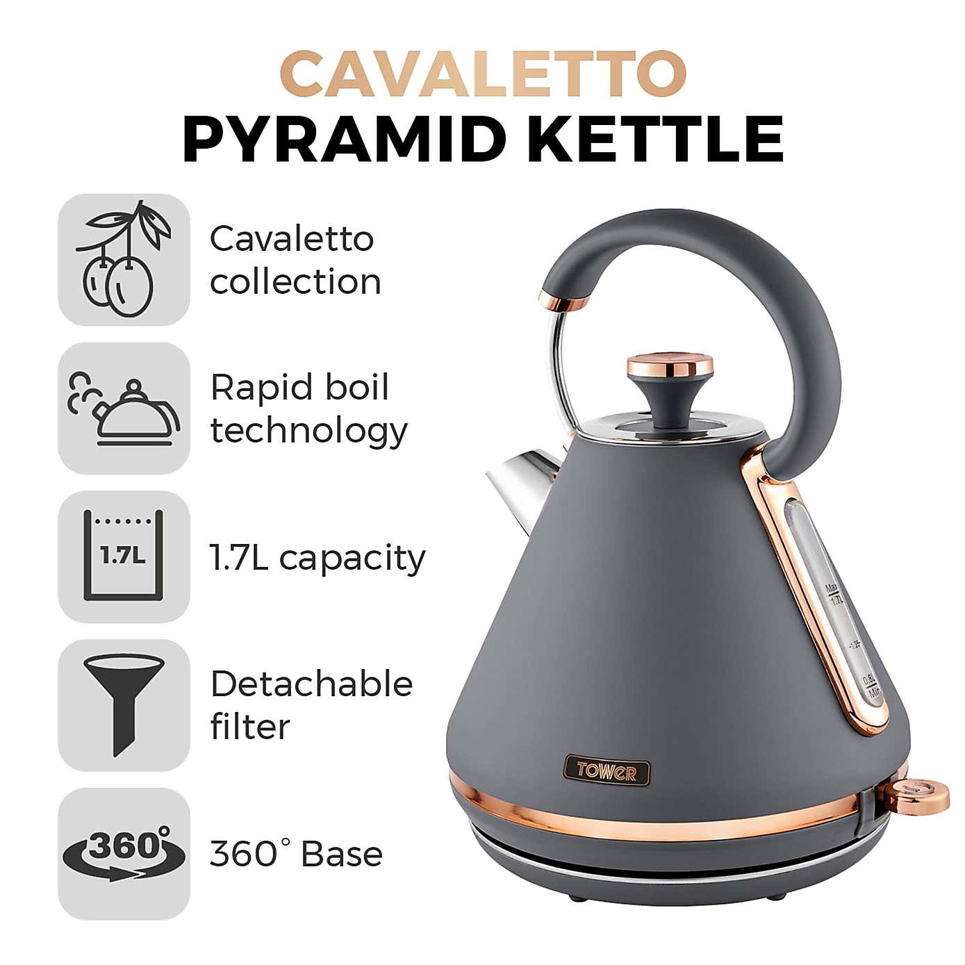 TOWER Cavaletto 1.7L Kettle