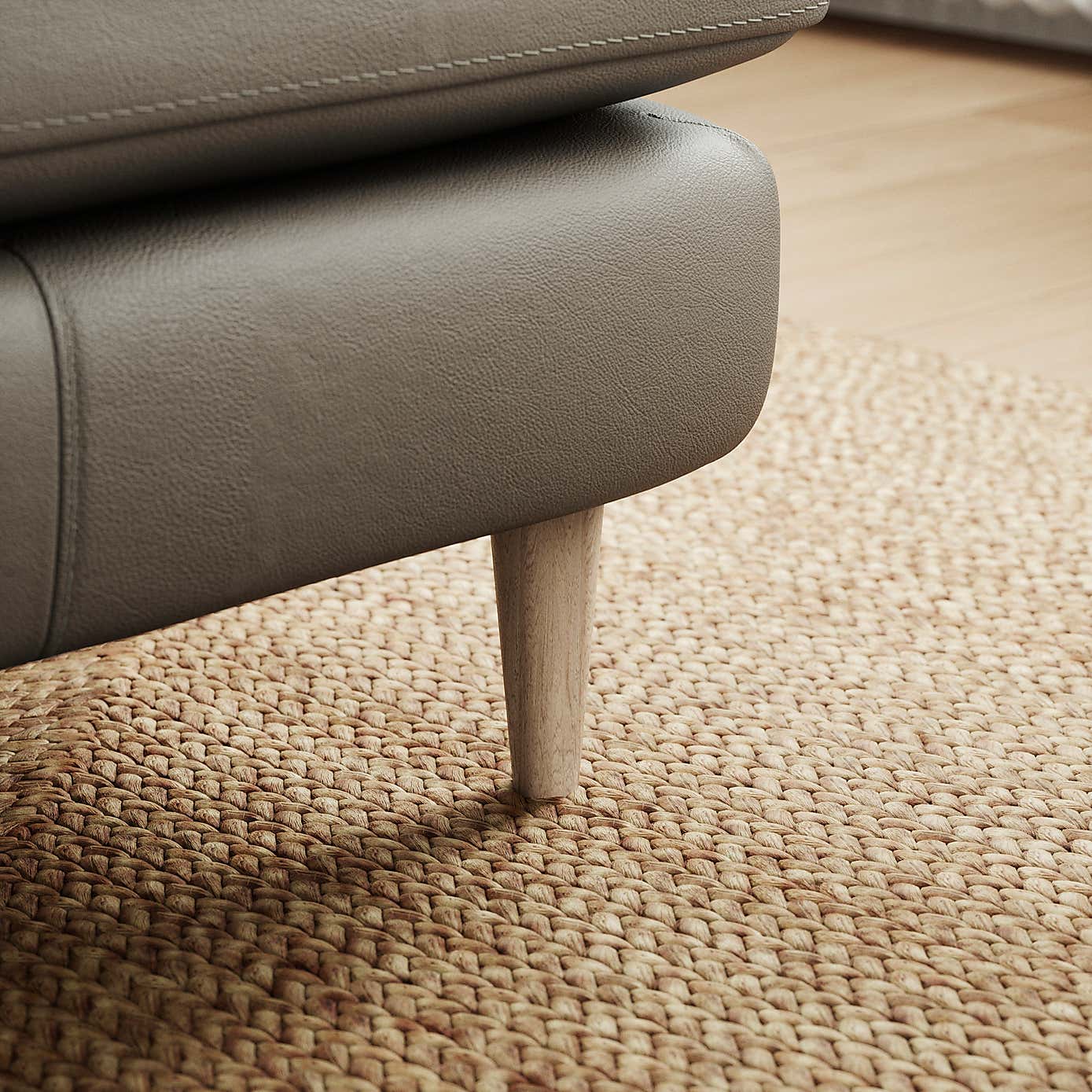 Sven Classic Leather Large Corner Chaise Sofa