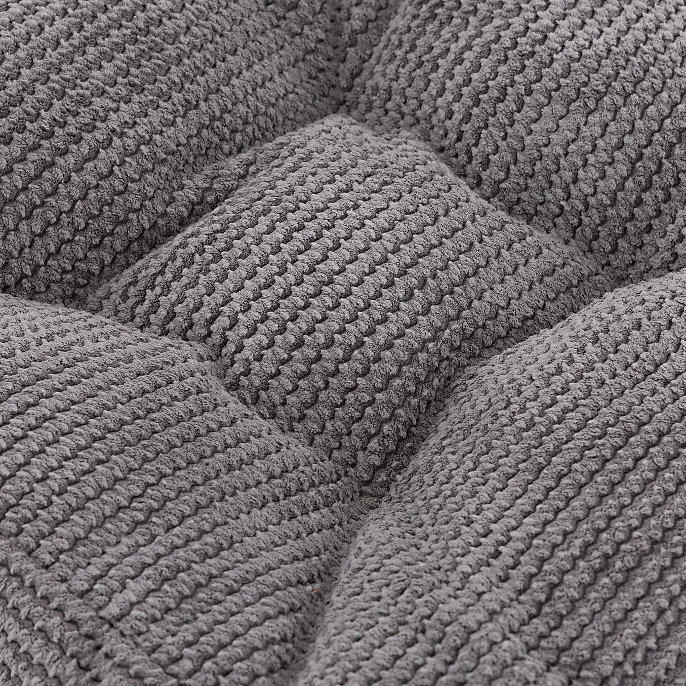 Jenson Stitched Floor Cushion Charcoal