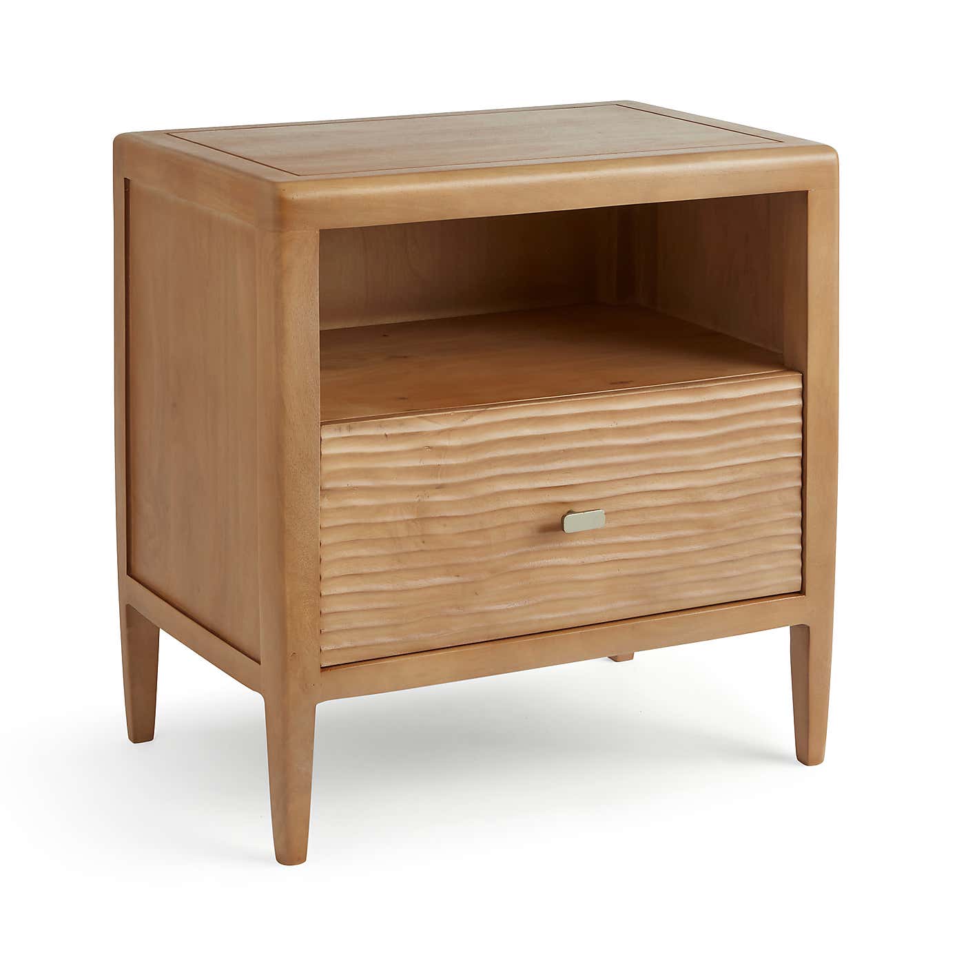 Olsson Hand Carved 1 Drawer Bedside Table