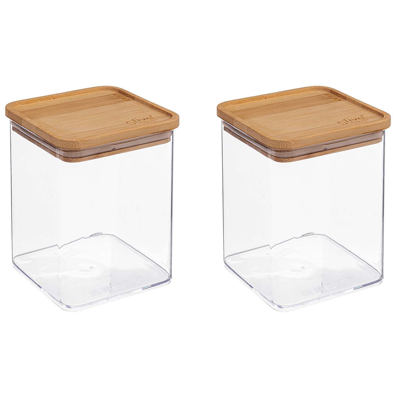 Set of 2 AirTight Square Storage Boxes