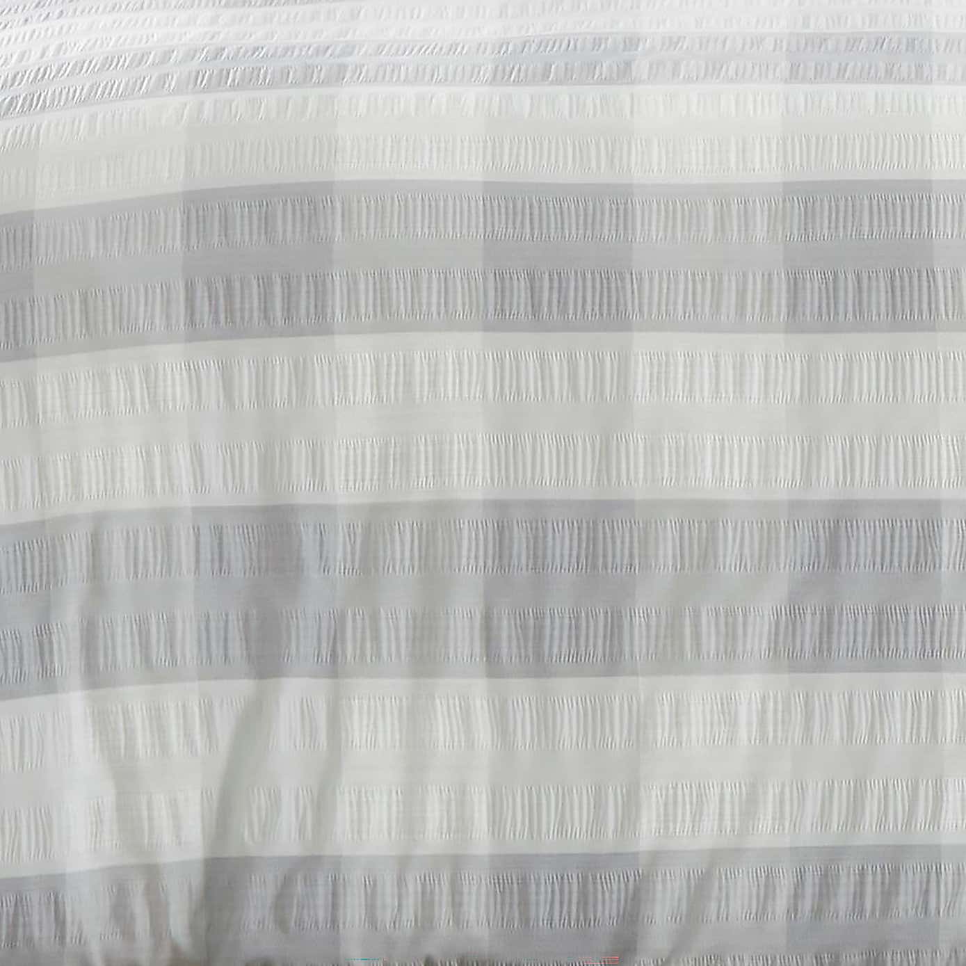 Fusion Seersucker Gingham Duvet Cover and Pillowcase Set