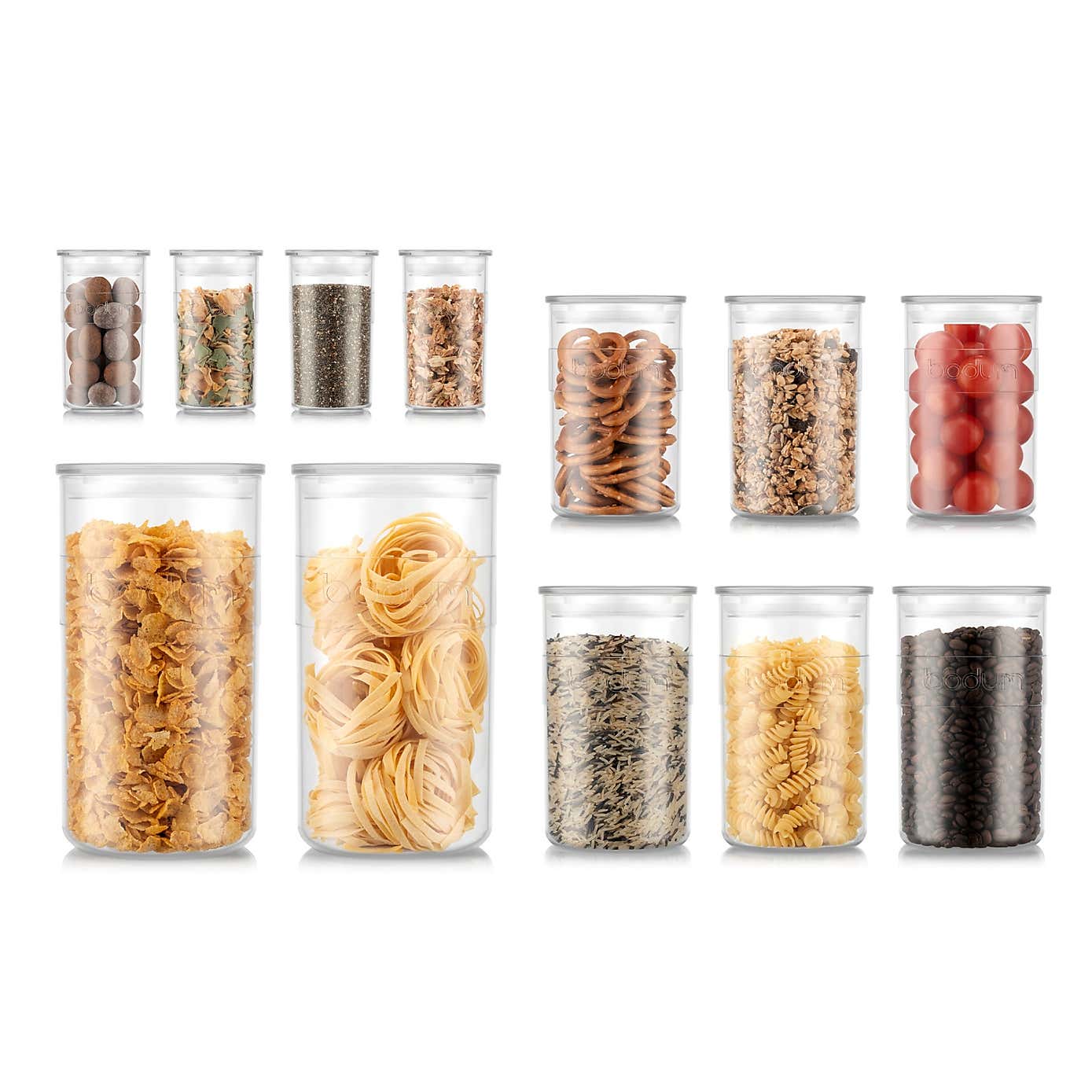 Bodum Presso Set of 12 Storage Jars