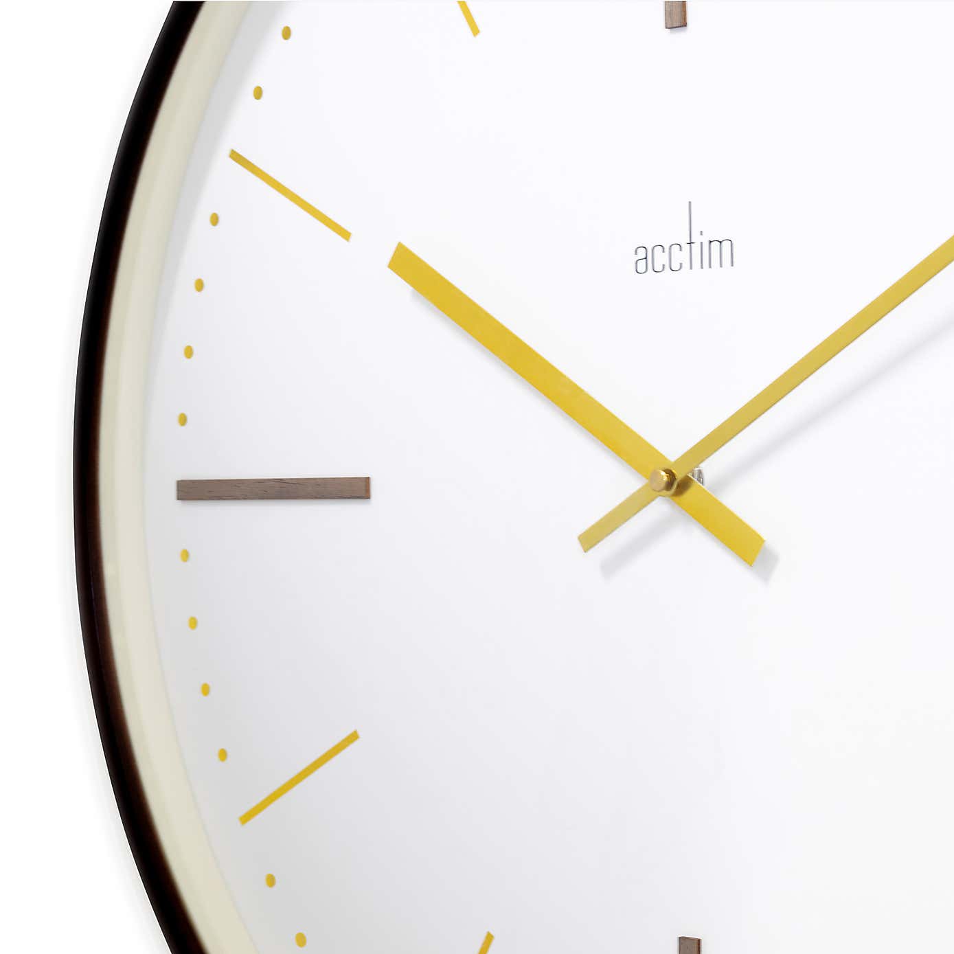 Acctim Knoll Dark Wood Wall Clock