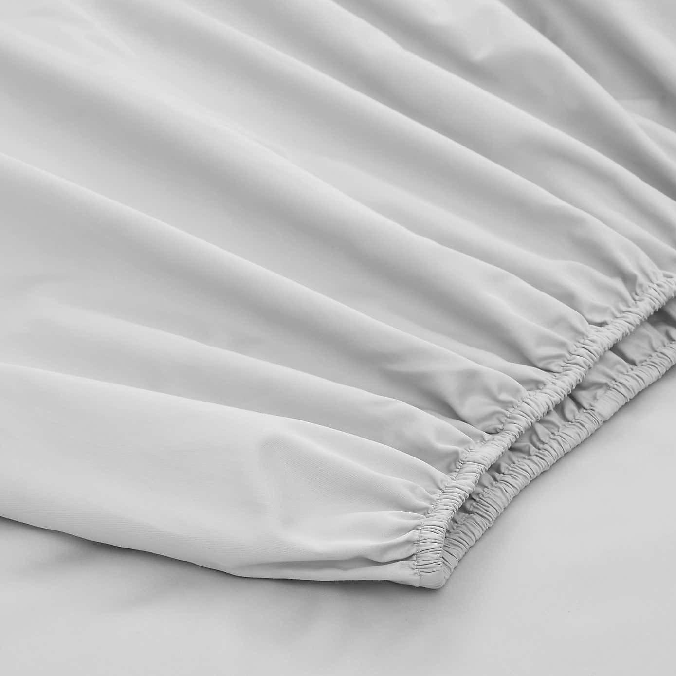 Dorma 500 Thread Count 100% Cotton Sateen Plain Fitted Sheet