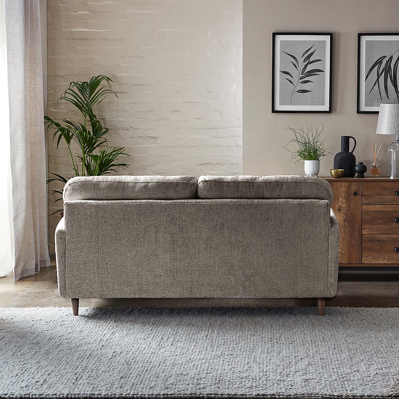 Sven Chunky Chenille 3 Seater Sofa