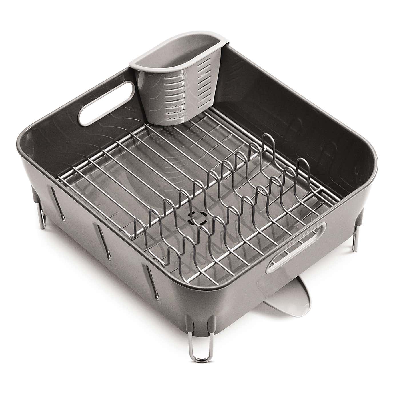 Simple Human Grey Plastic Dishrack