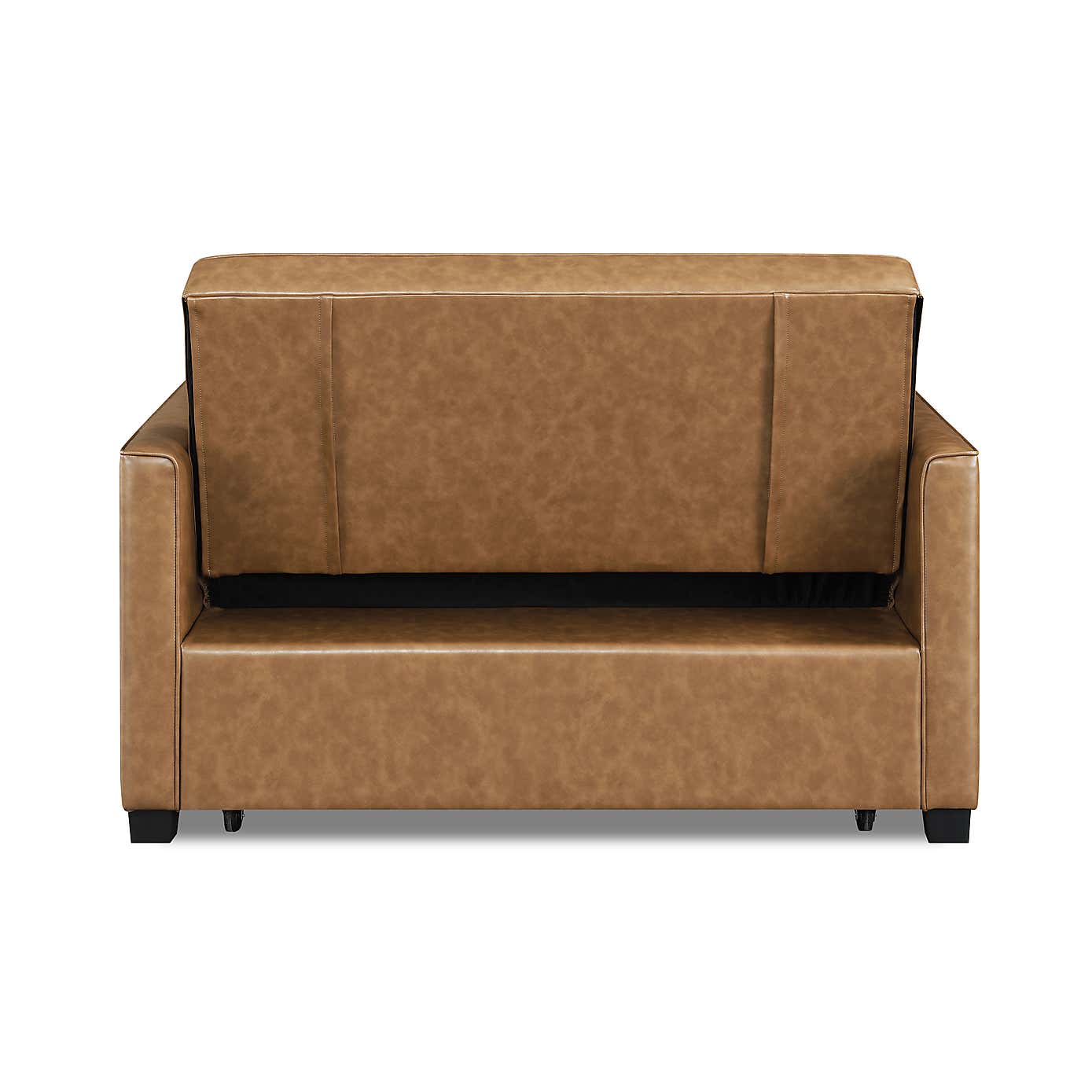 Serika Faux Leather Compact Double Sofa Bed