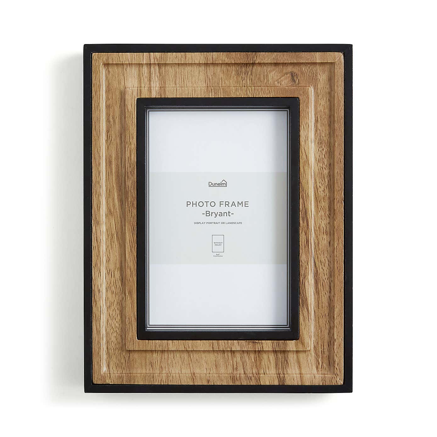 Bryant Natural and Black Photo Frame