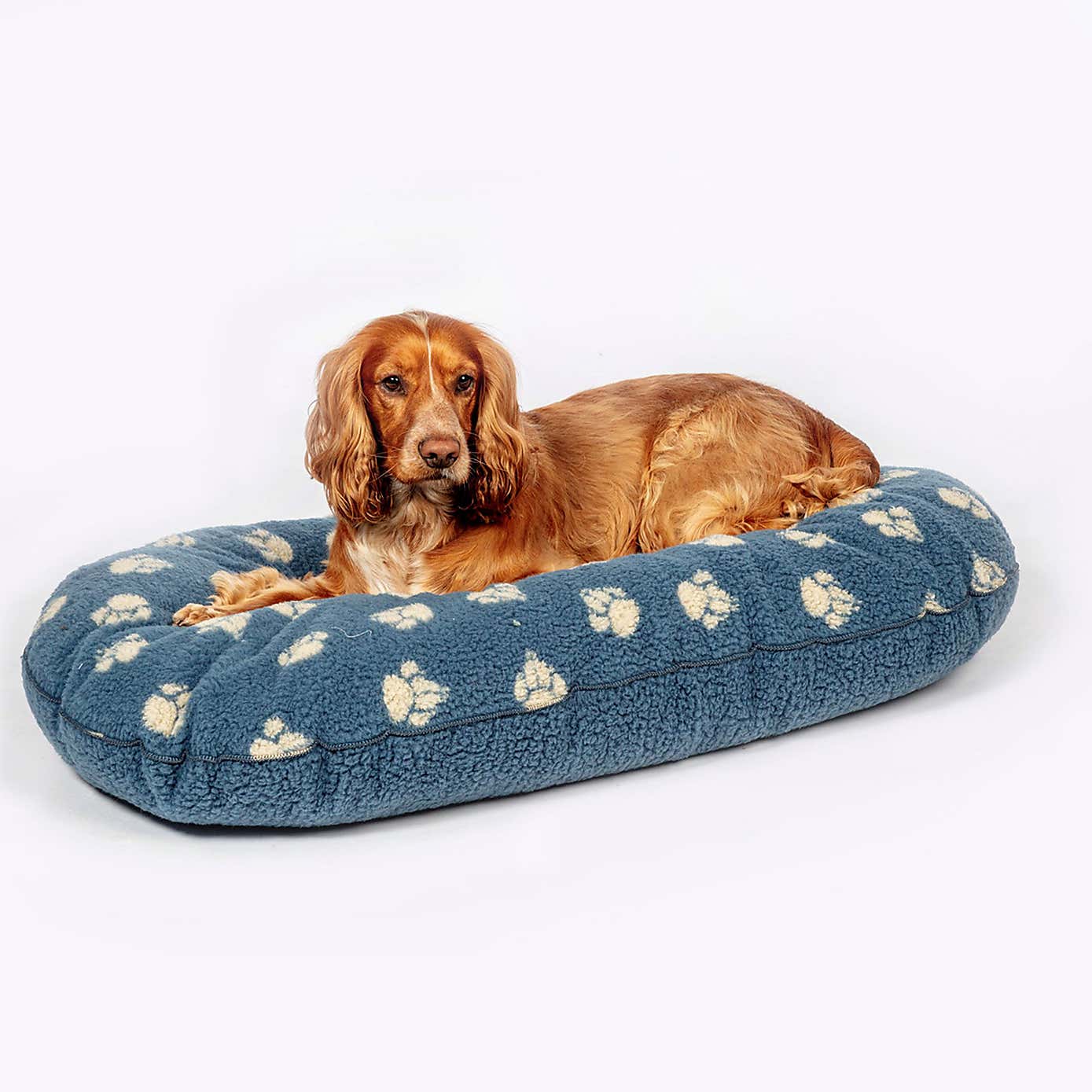 Danish Design Fleece Harbour Paw Quilted Dog Mattress