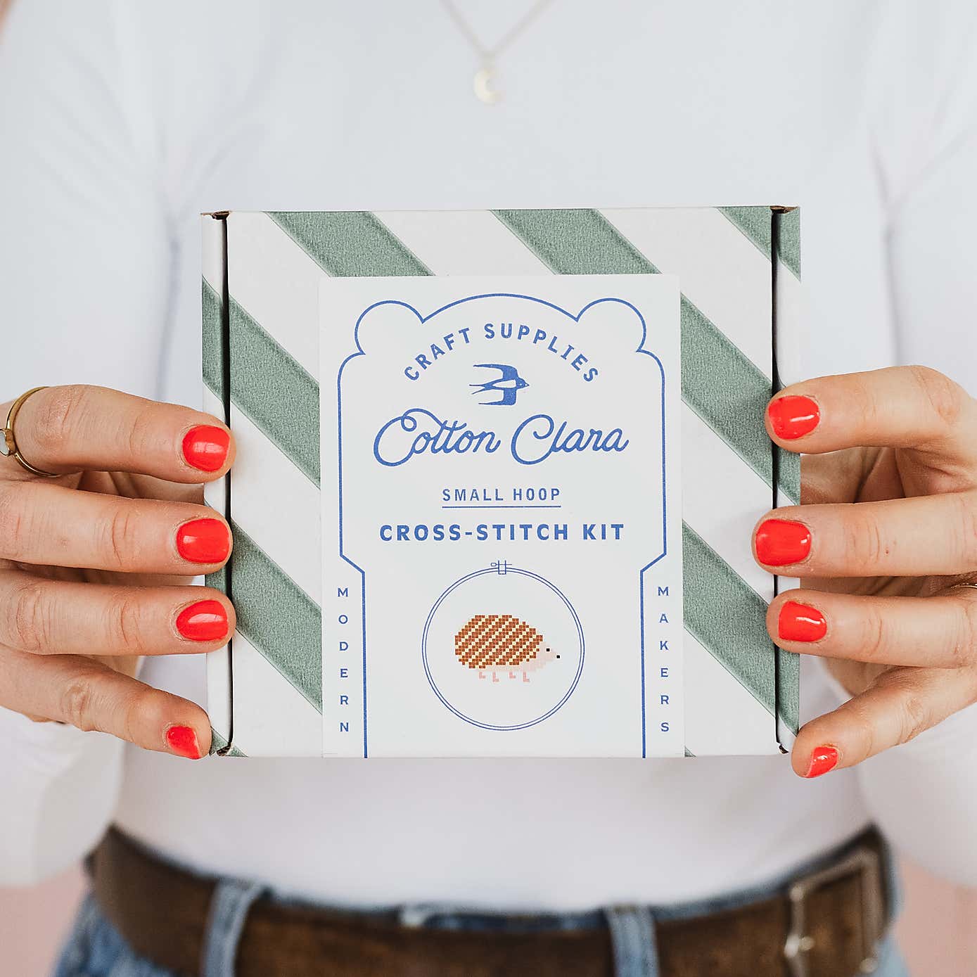 Cotton Clara Hedghog Cross Stitch Kit