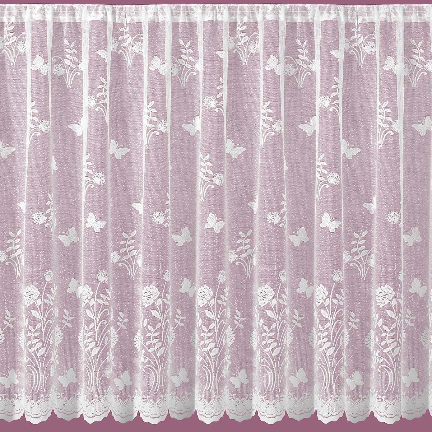 Secret Garden White Lace Panel