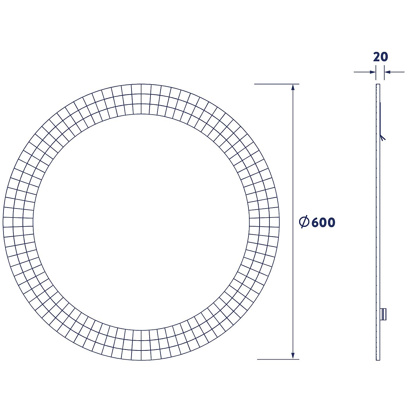 Croydex Meadley Circular Mirror