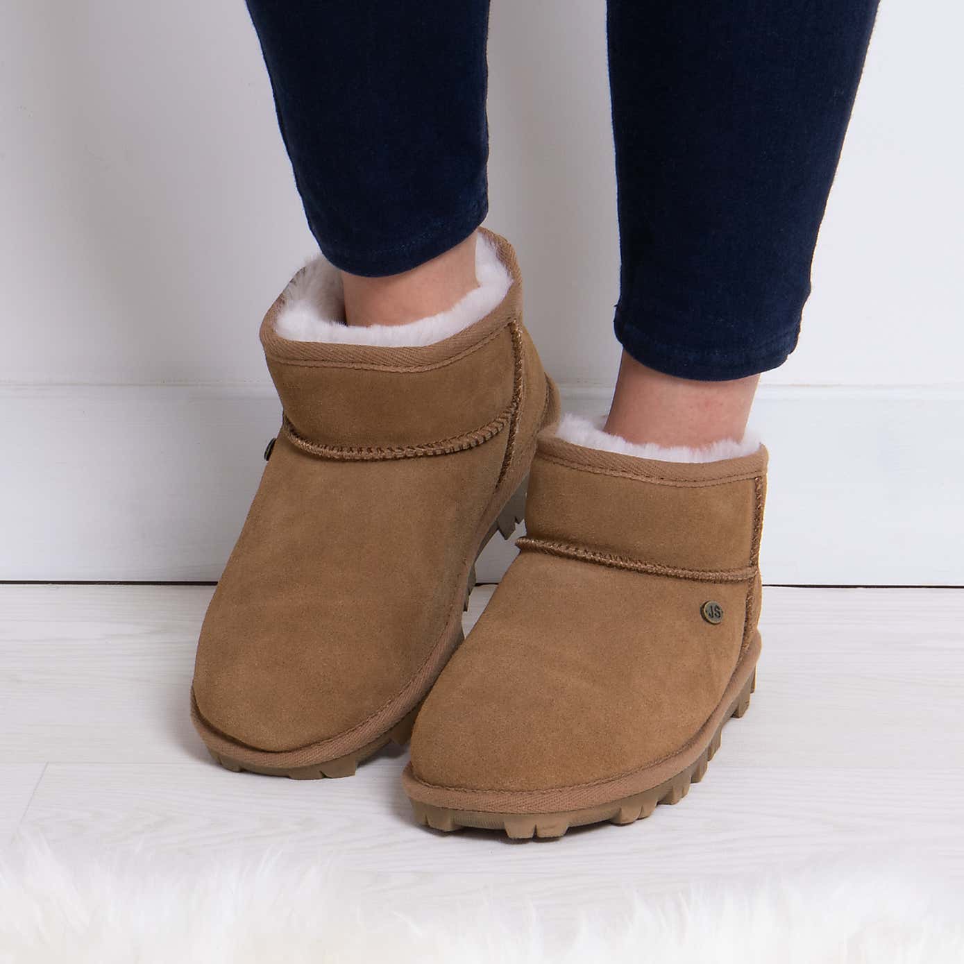 Just Sheepskin Classic Sheepskin Slipper Boots