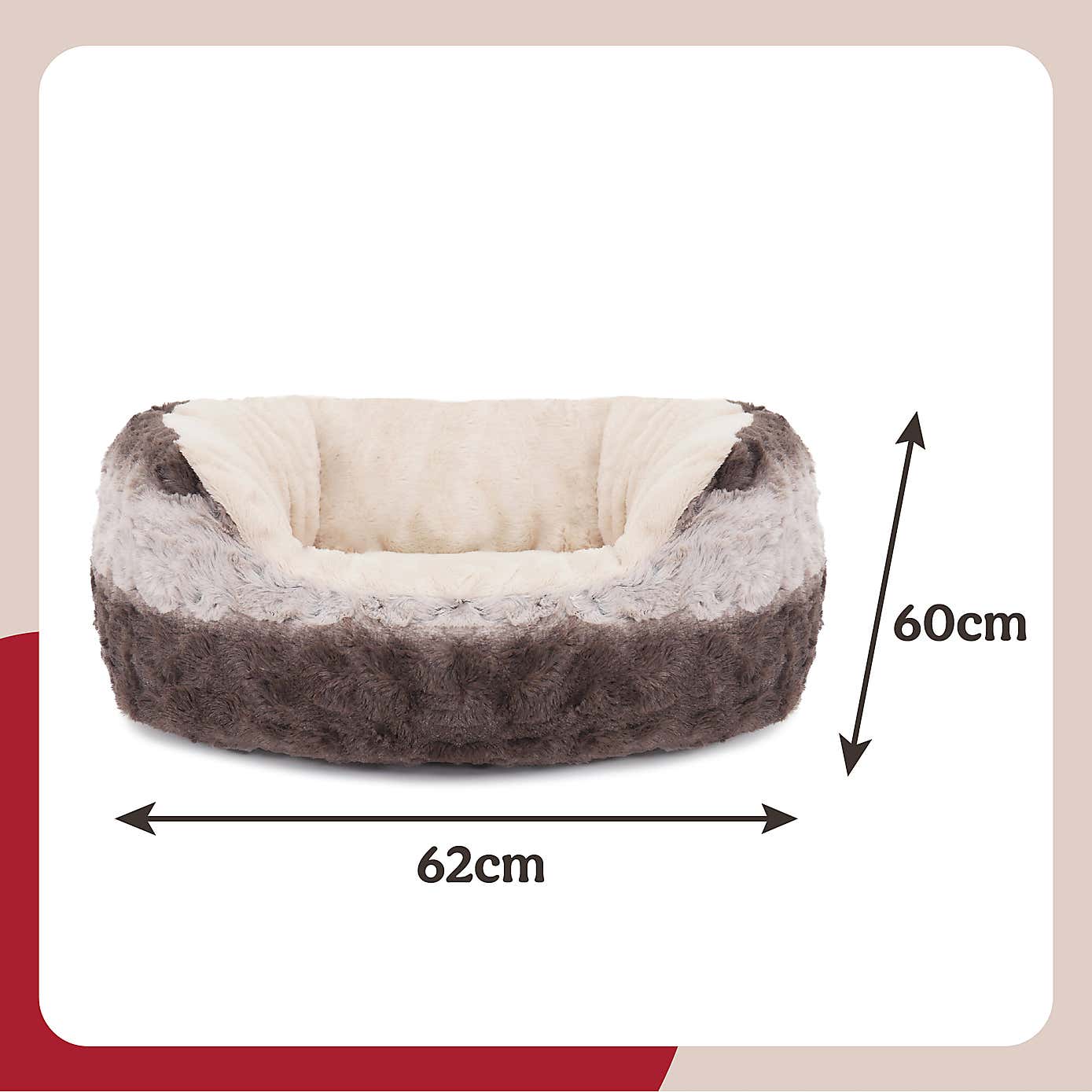 Rosewood Snuggle Oval Pet Bed