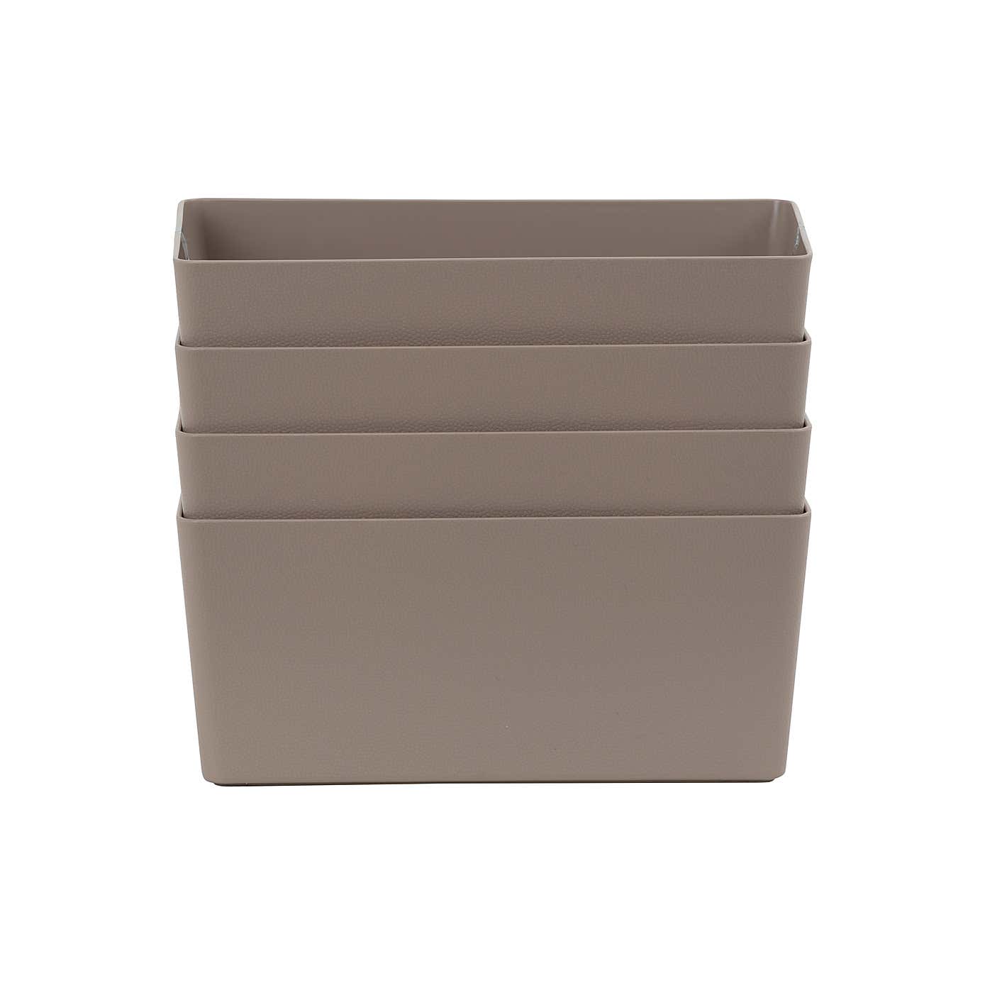 Wham Studio Set of 4 Plastic Storage Basket 1.01