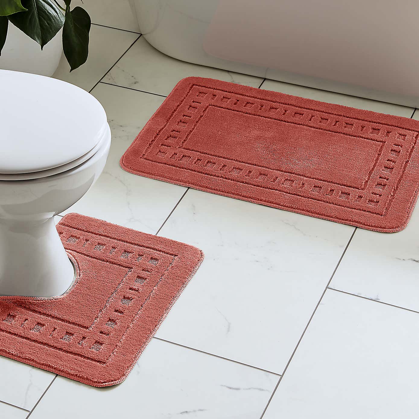 Armoni Bath Mat and Pedestal Mat Set
