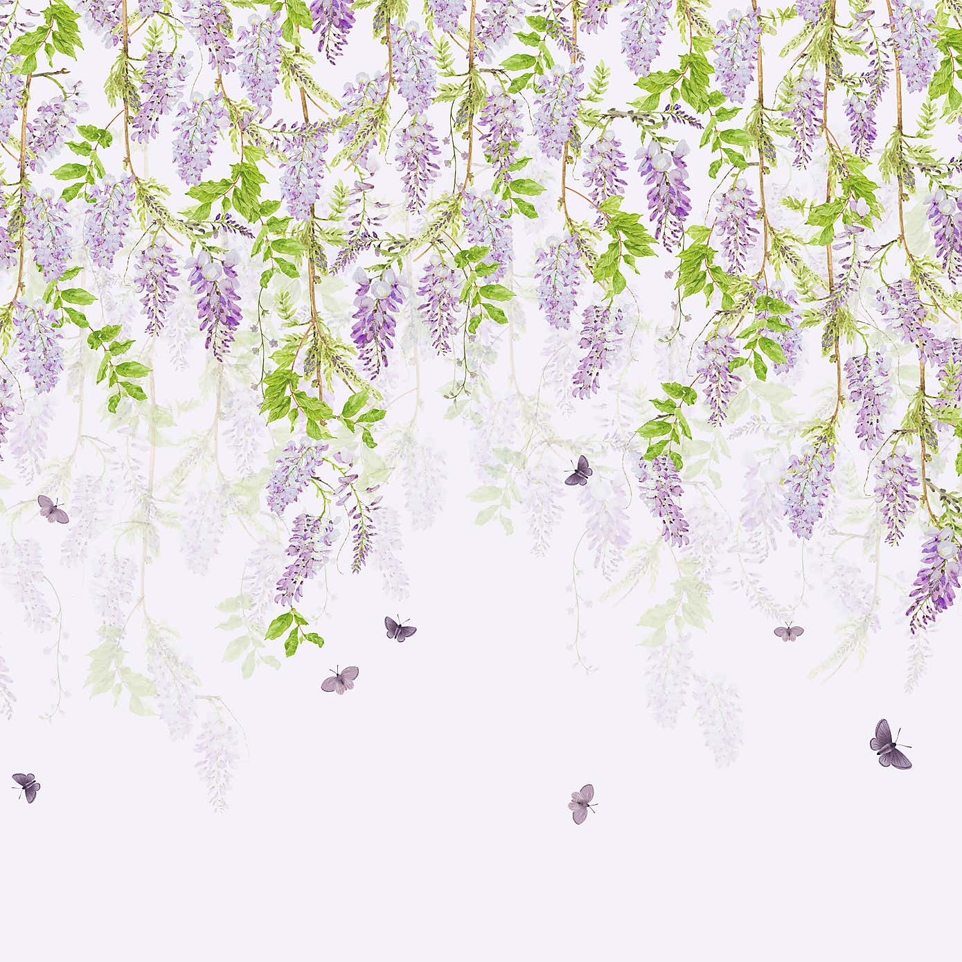 Whispering Wisteria Lavender Mural
