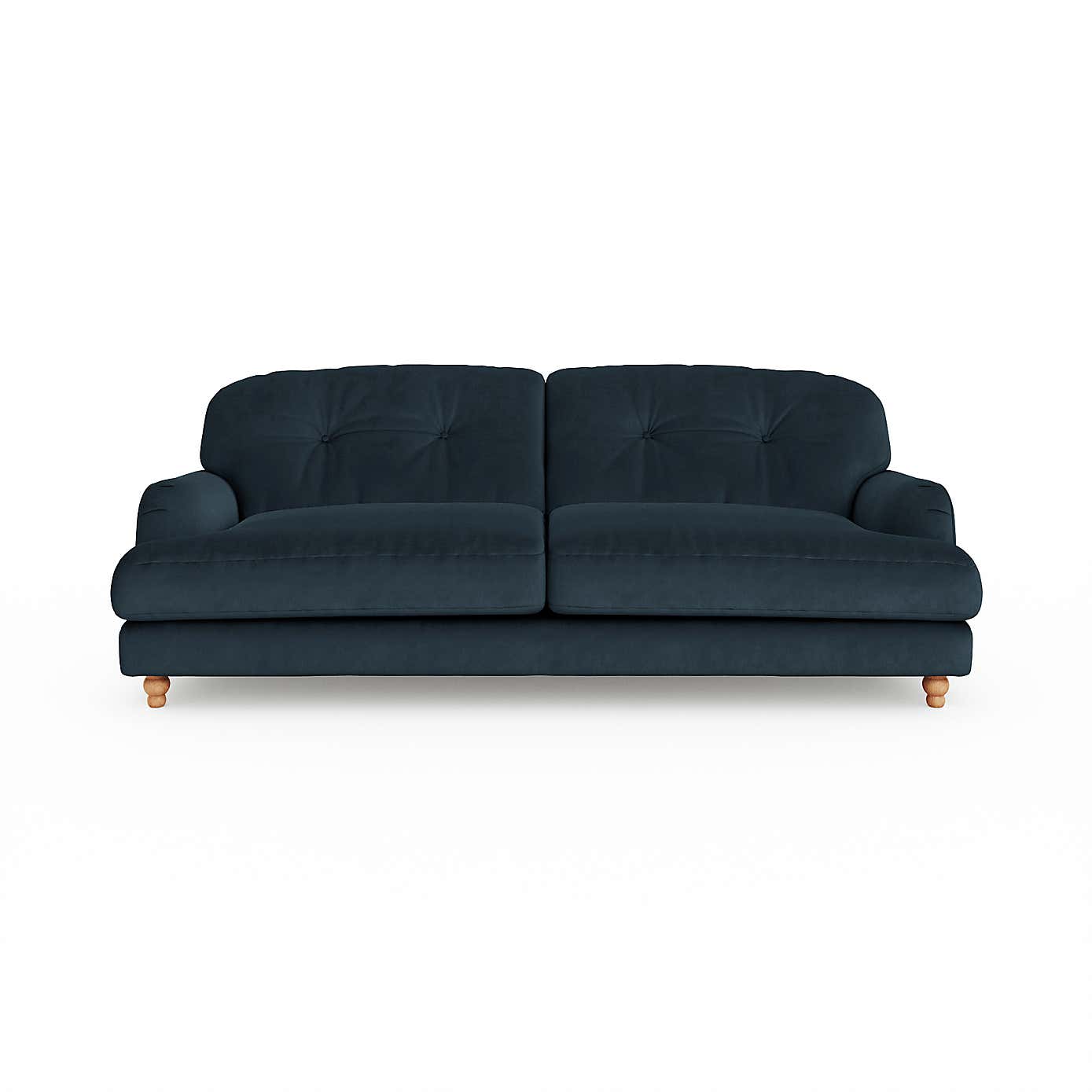 Martha Matte Plush Velvet 4 Seater Sofa