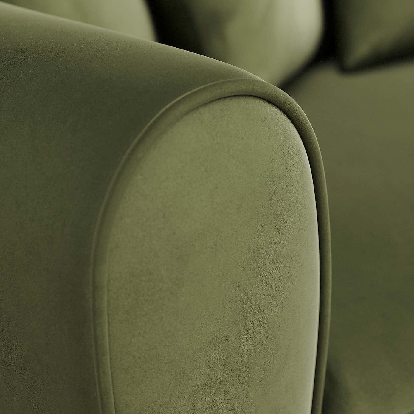 Blake Curved Arm Opulent Velvet 3 Seater Sofa