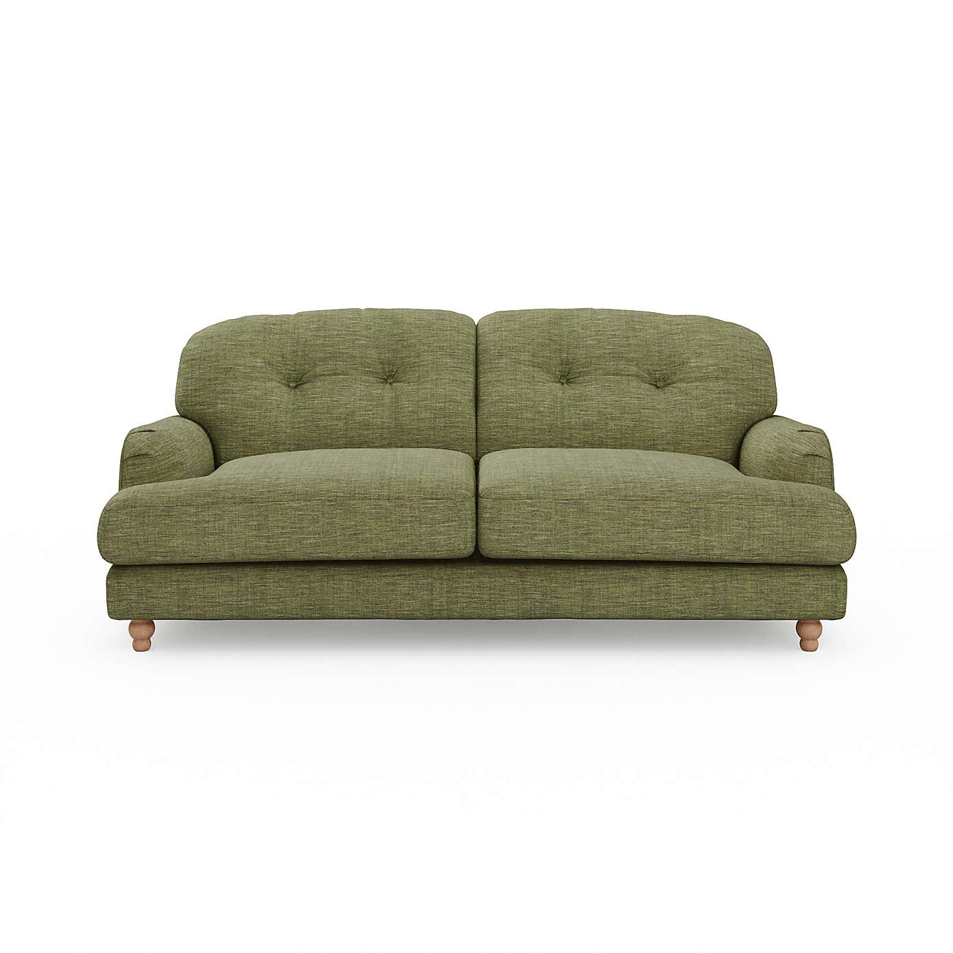 Martha Faux Linen 3 Seater Sofa Natural