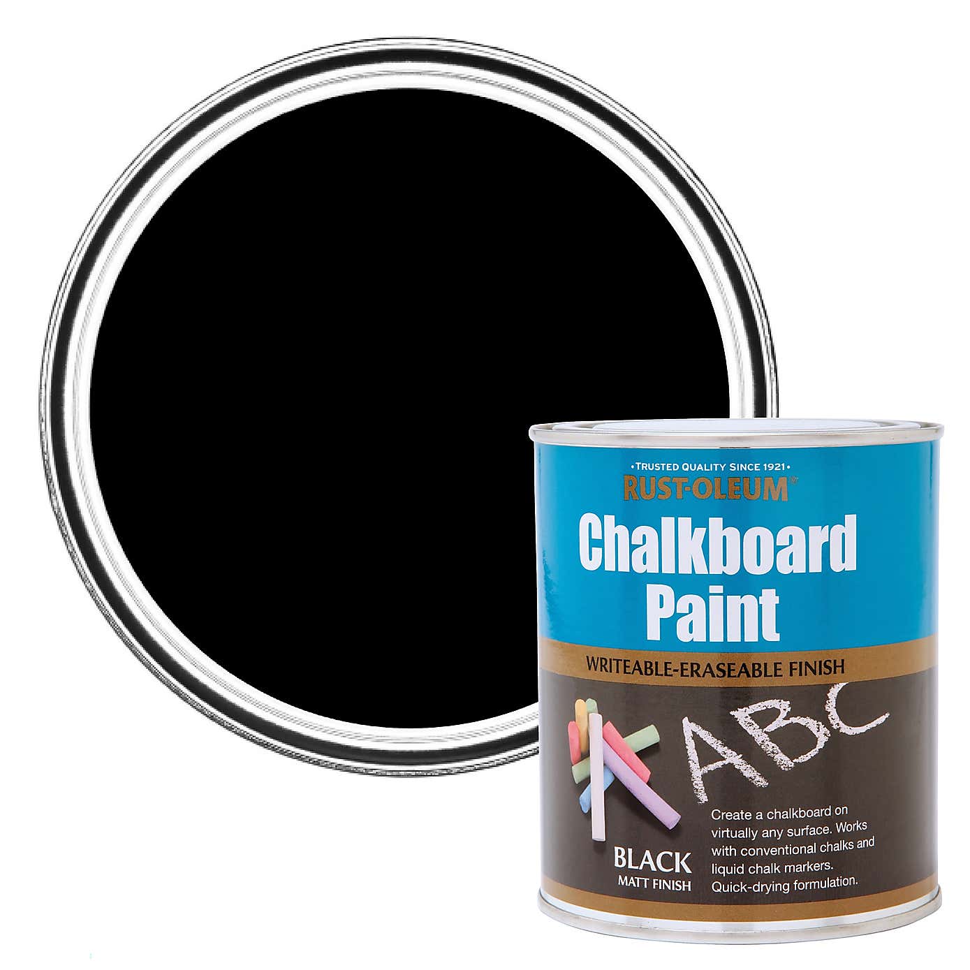 Rust-Oleum Black Chalkboard Paint 750ml