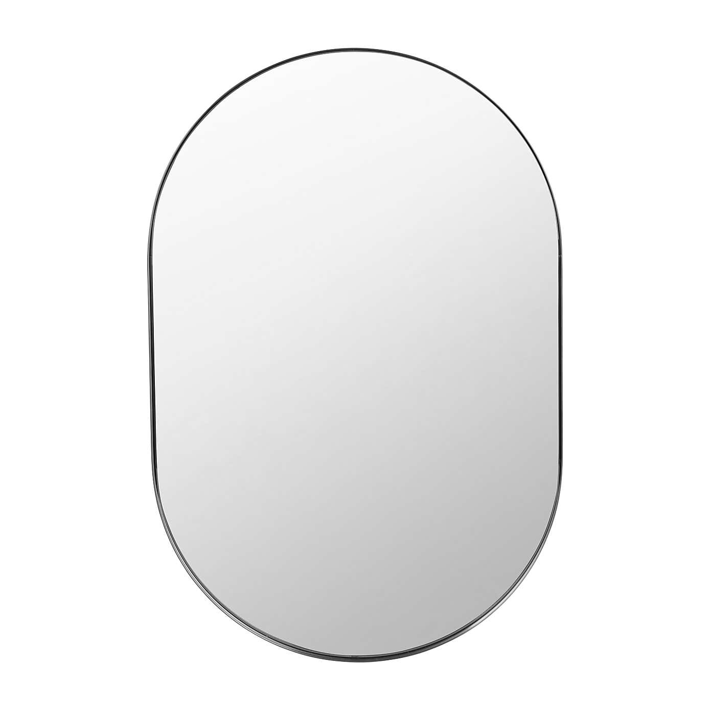 Slim Frame Lozenge Wall Mirror