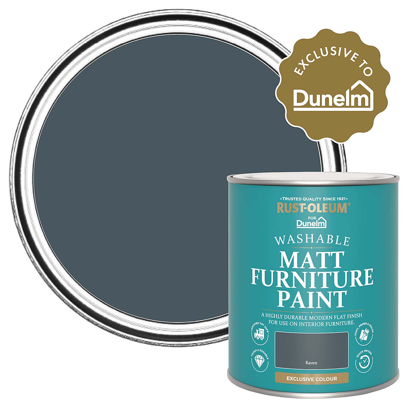 Rust-Oleum Raven Matt Furniture Paint