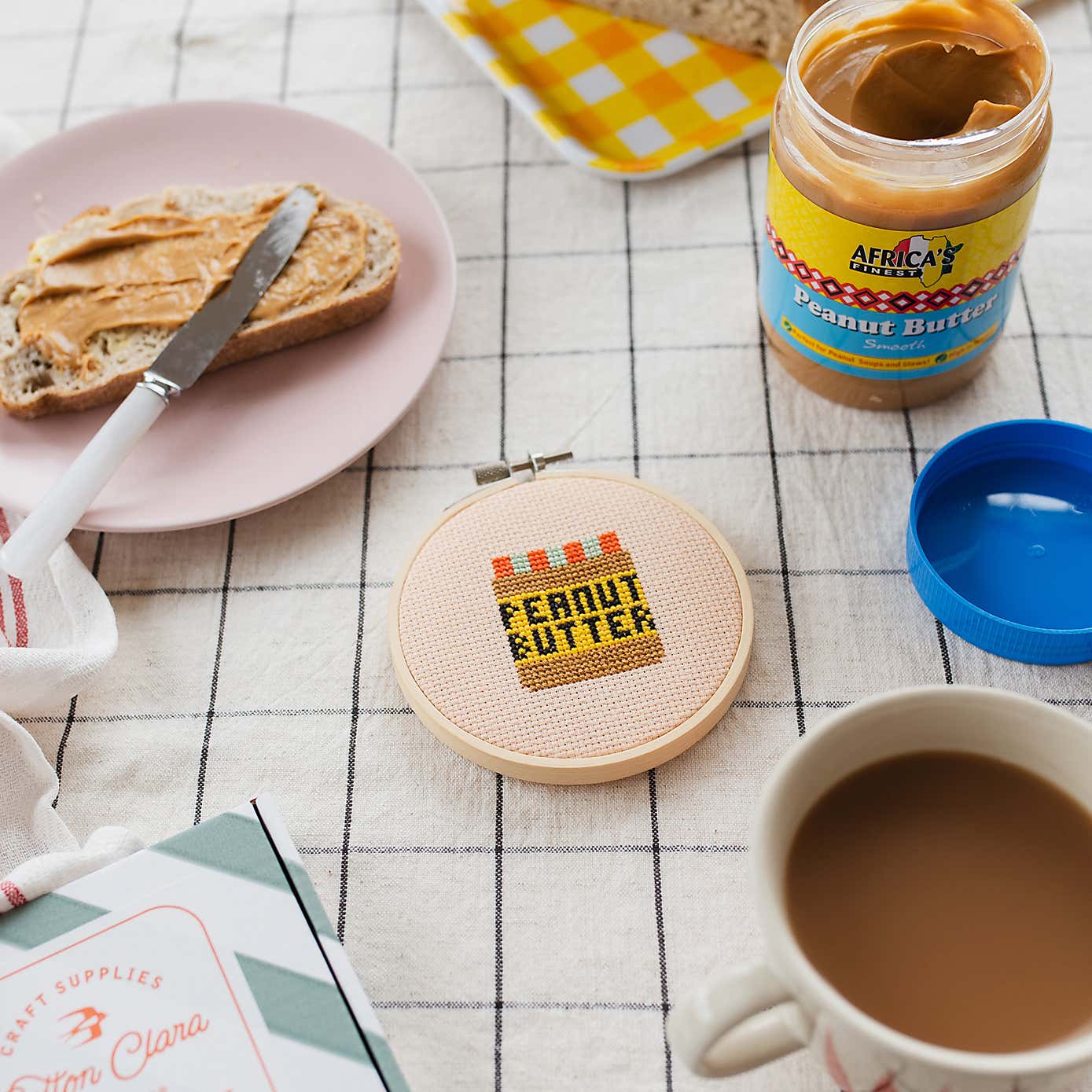 Cotton Clara Peanut Butter Cross Stitch Kit