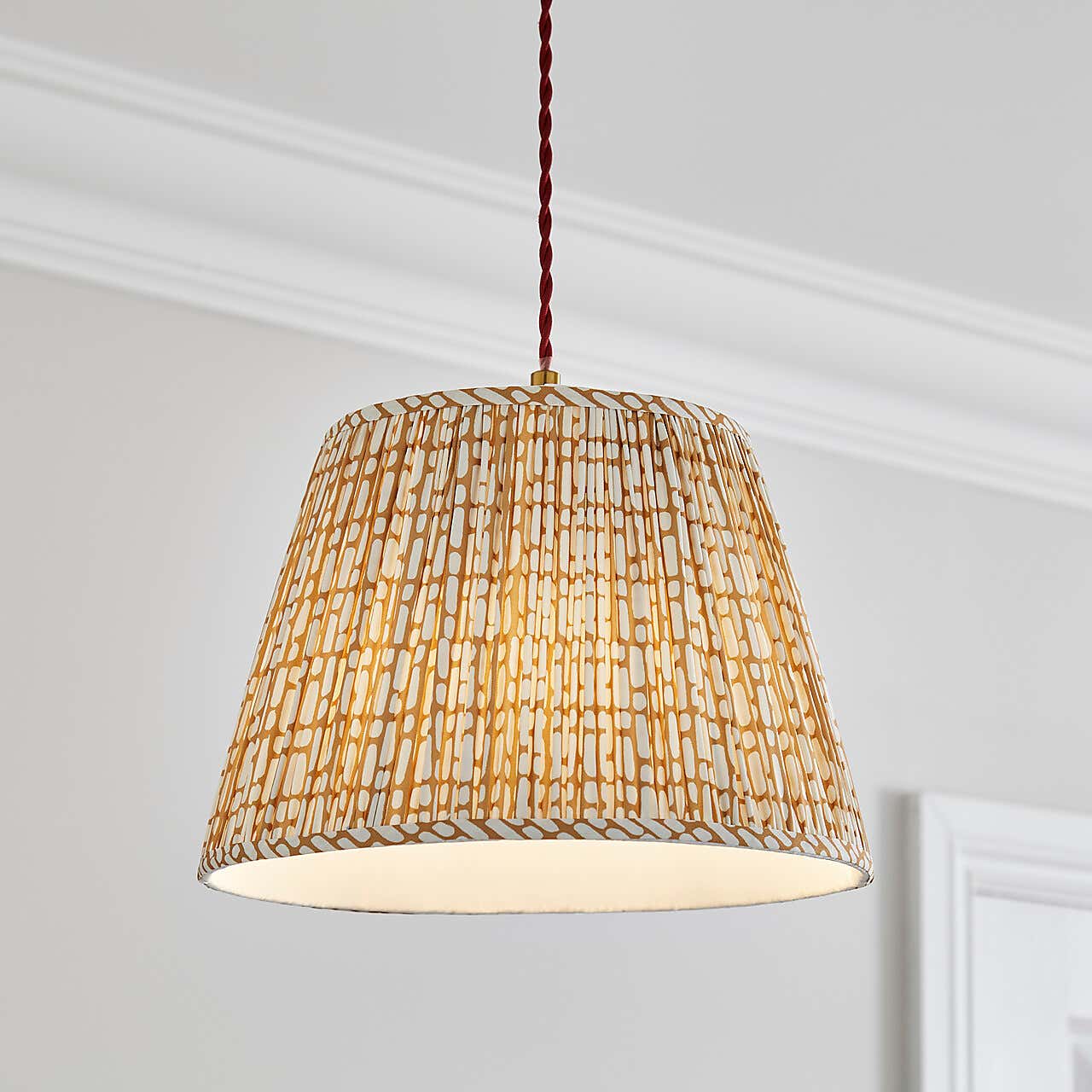 Dash Ruched Tapered Lamp Shade