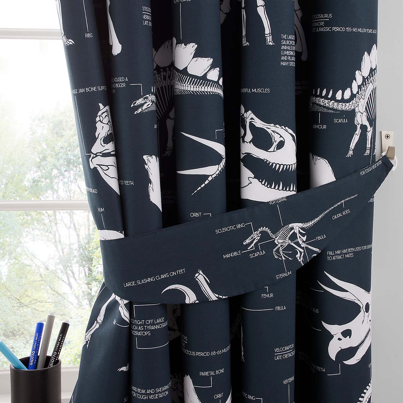 Fossil Forager Blackout Eyelet Curtains