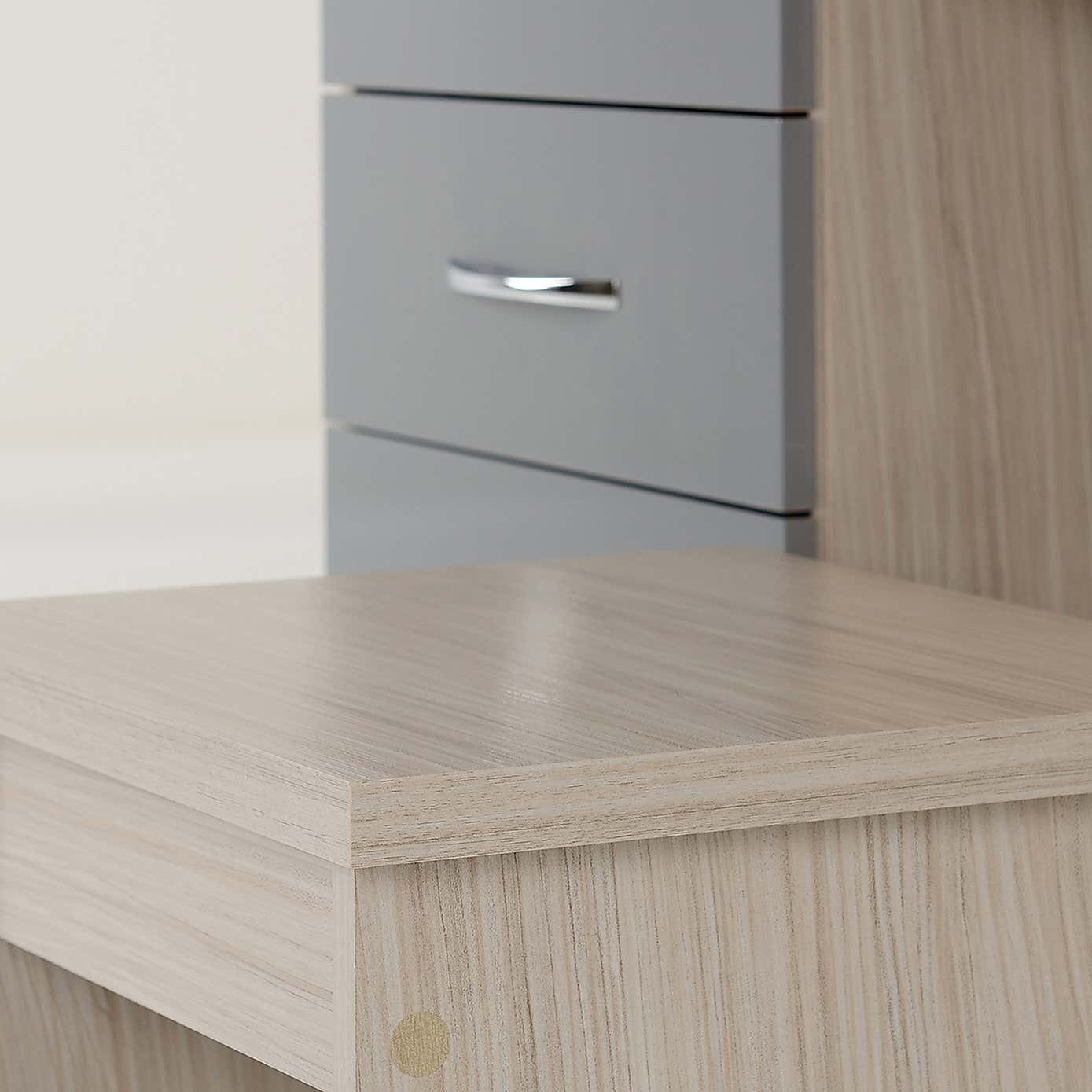 Nevada 4 Drawer Dressing Table Set with Mirror