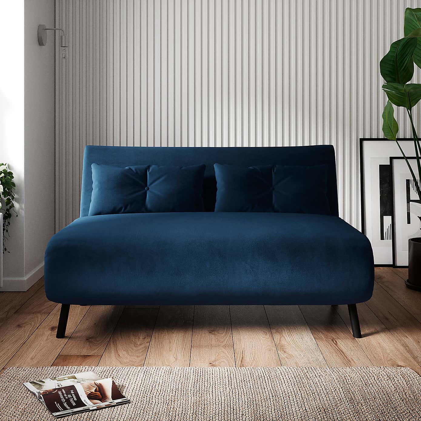 Phoebe Velvet Double Sofa Bed