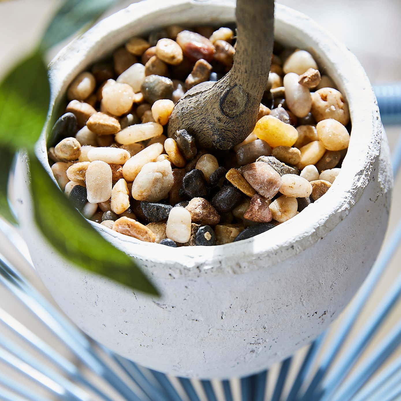 Artificial Olive Tree in White Cement Pot