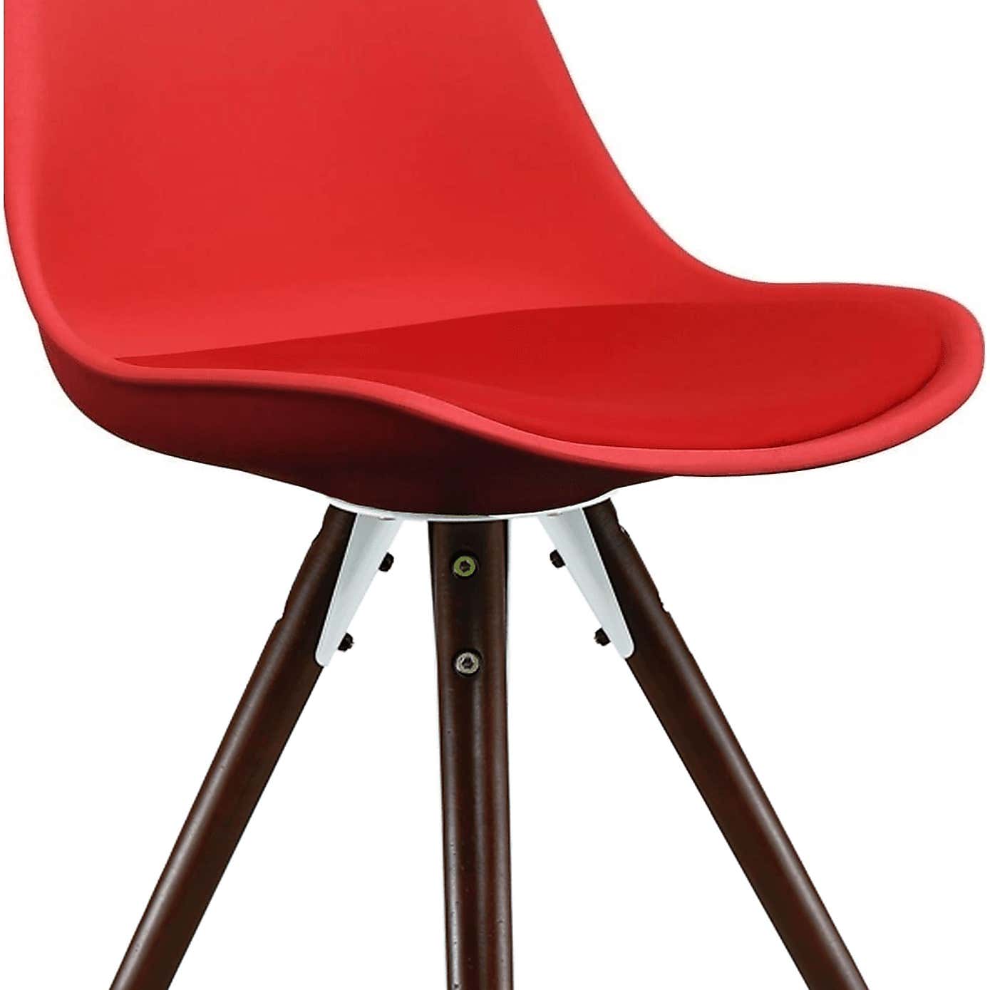 Fusion Living Soho Plastic Dining Chair with Pyramid Legs