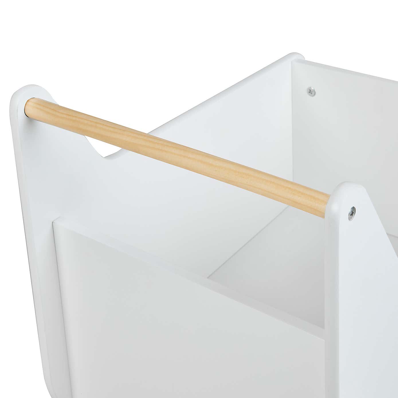 Kids White Storage Cart