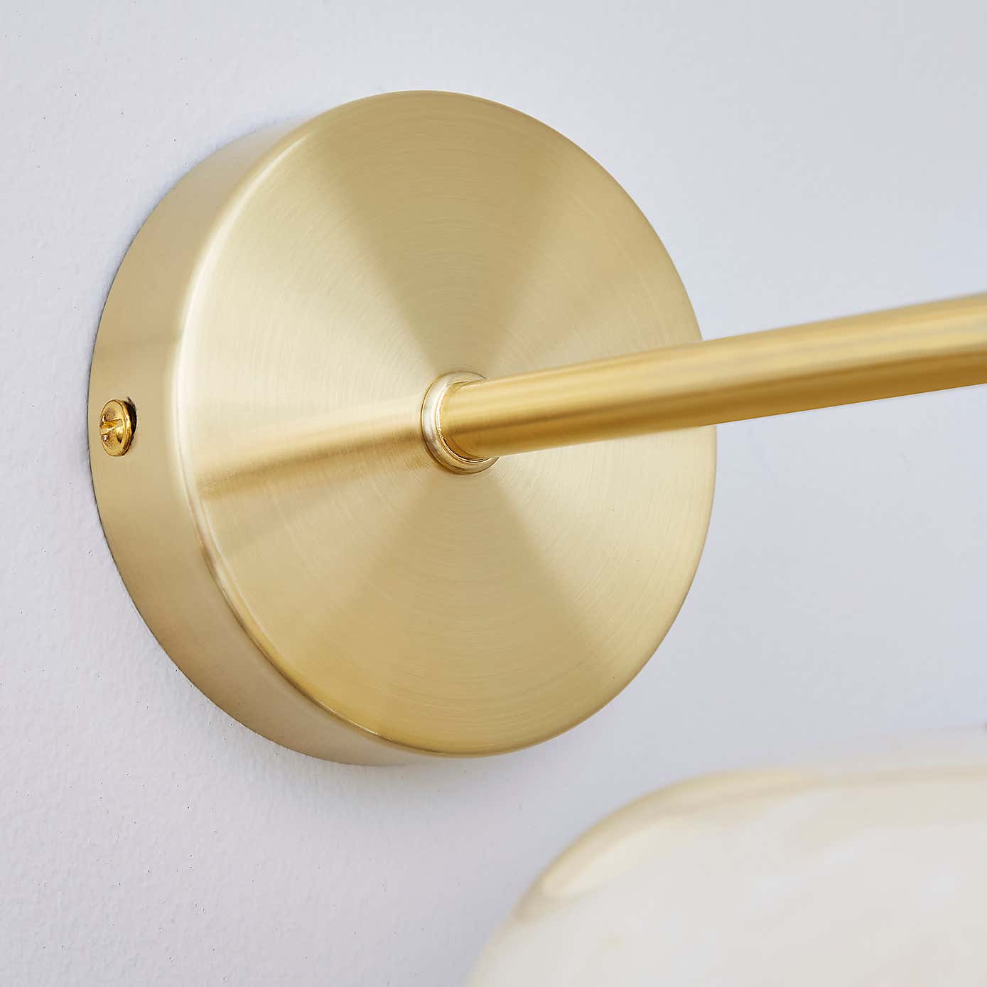 Lacey Alabaster Glass Wall Light