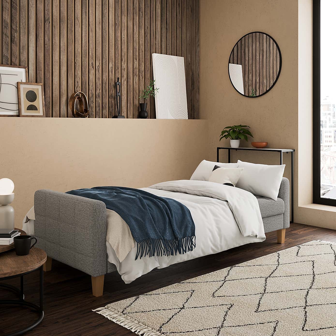 Harlow Storage Double Sofa Bed, Flatweave