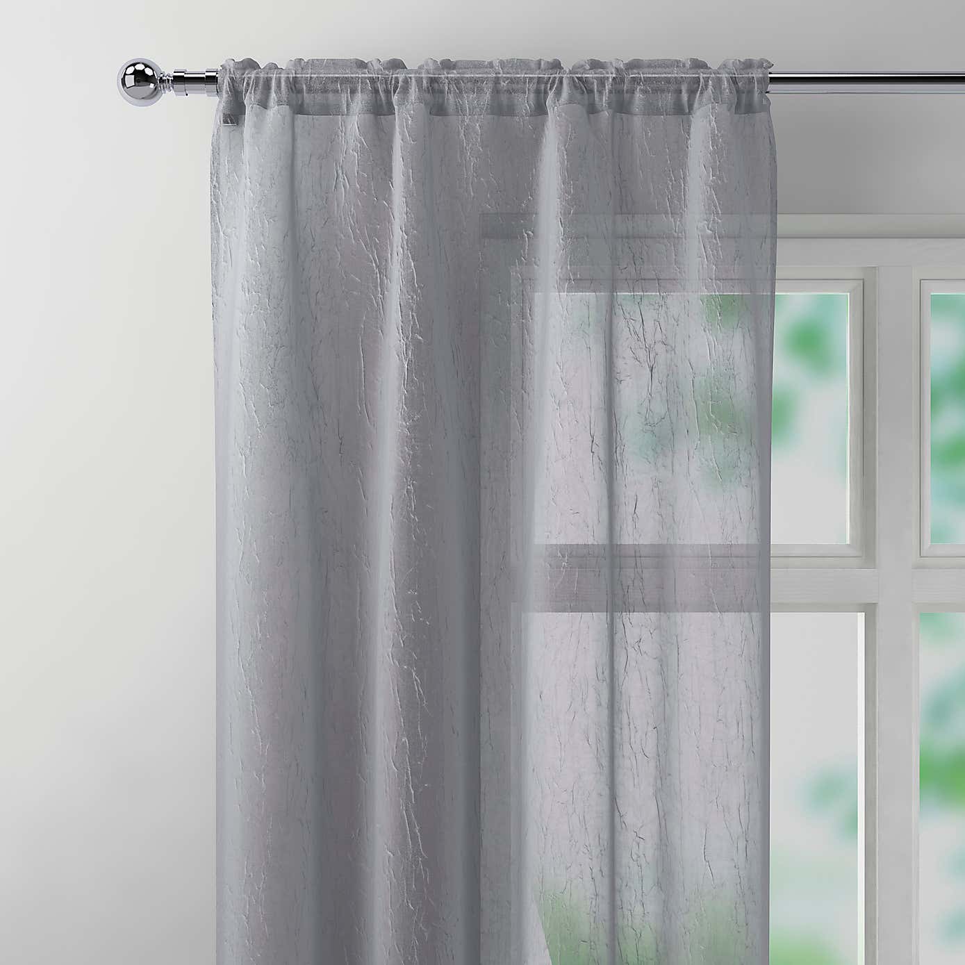 Crushed Slot Top Single Voile Panel