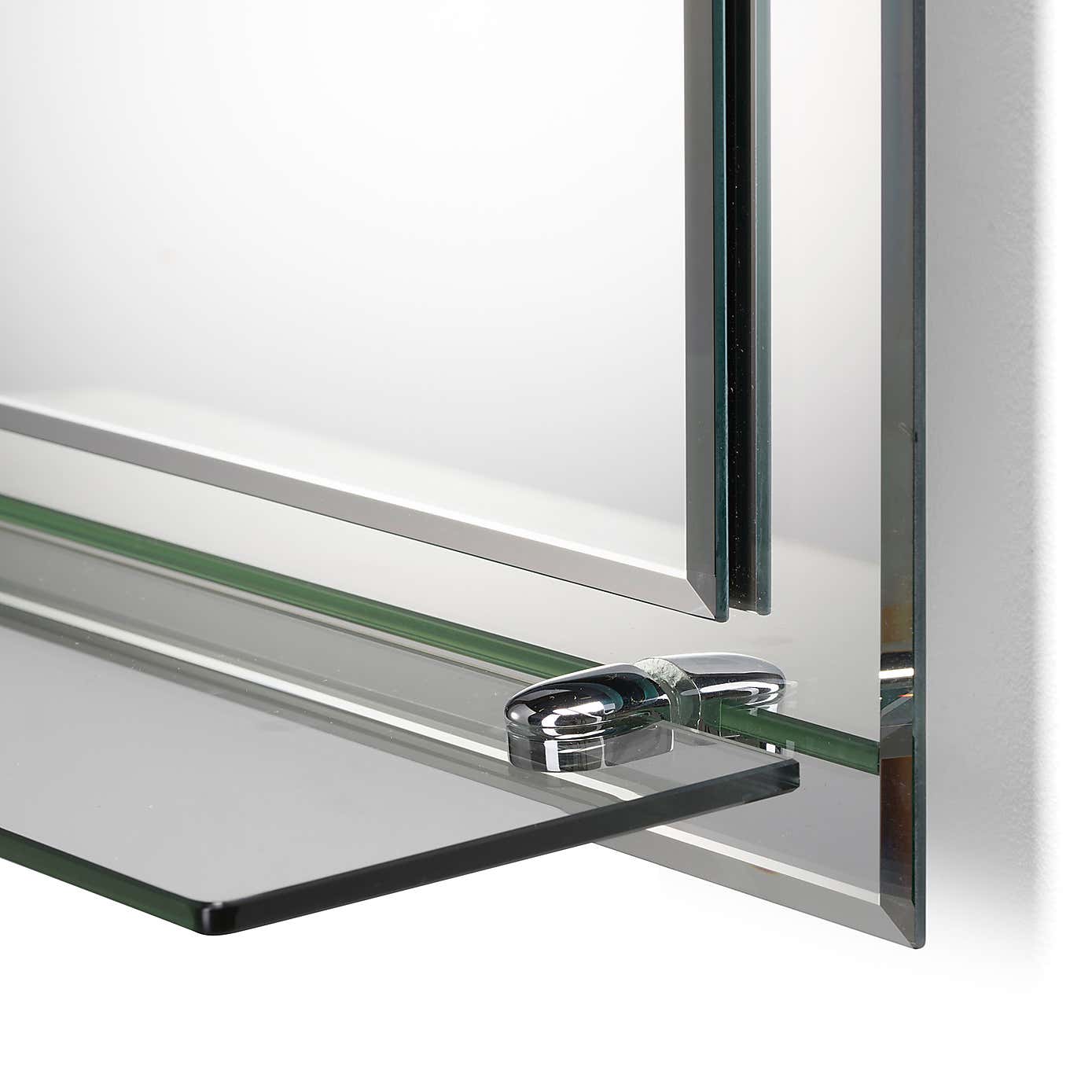 Devoke Rectangular Mirror with Shelf