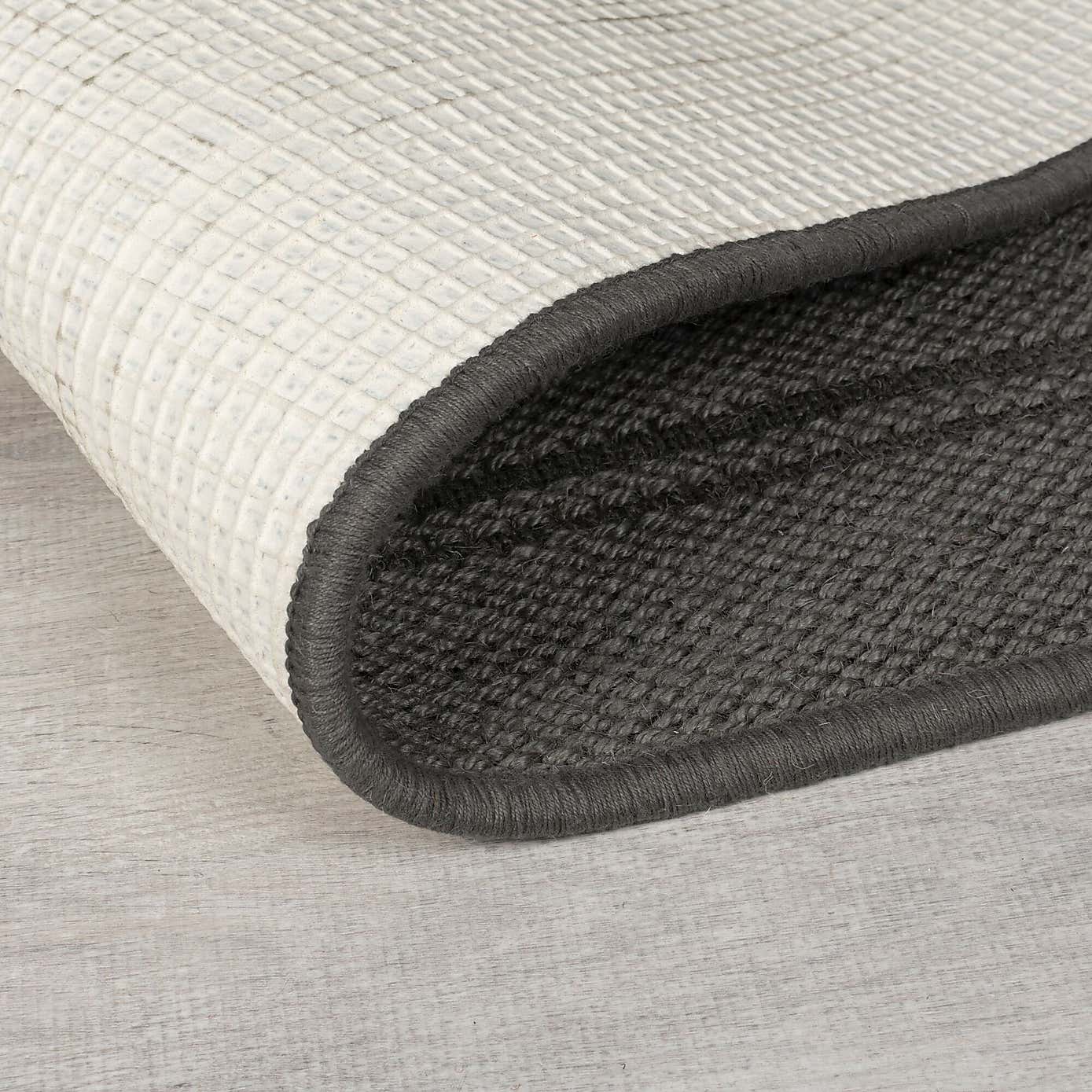 Stripe Border Jute Stair Runner