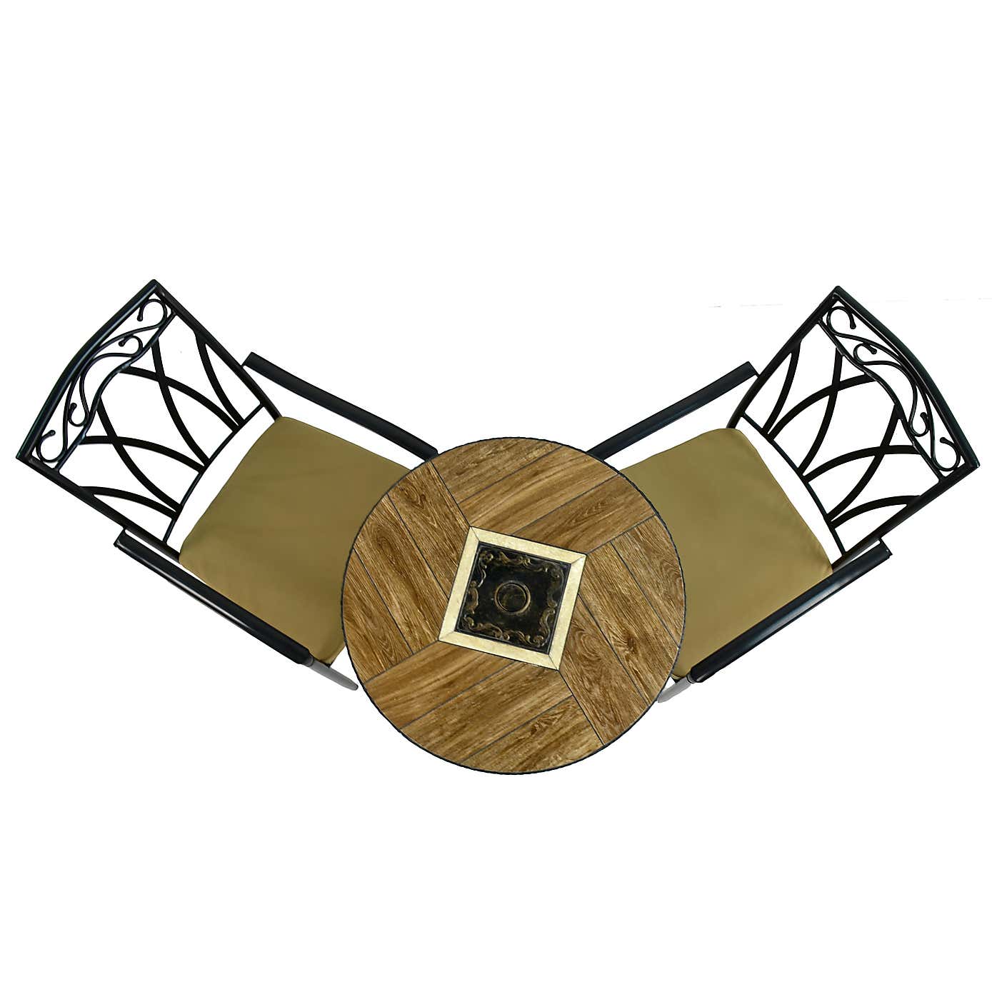 Harrison 71cm Bistro Table Set with 2 Austin Chairs