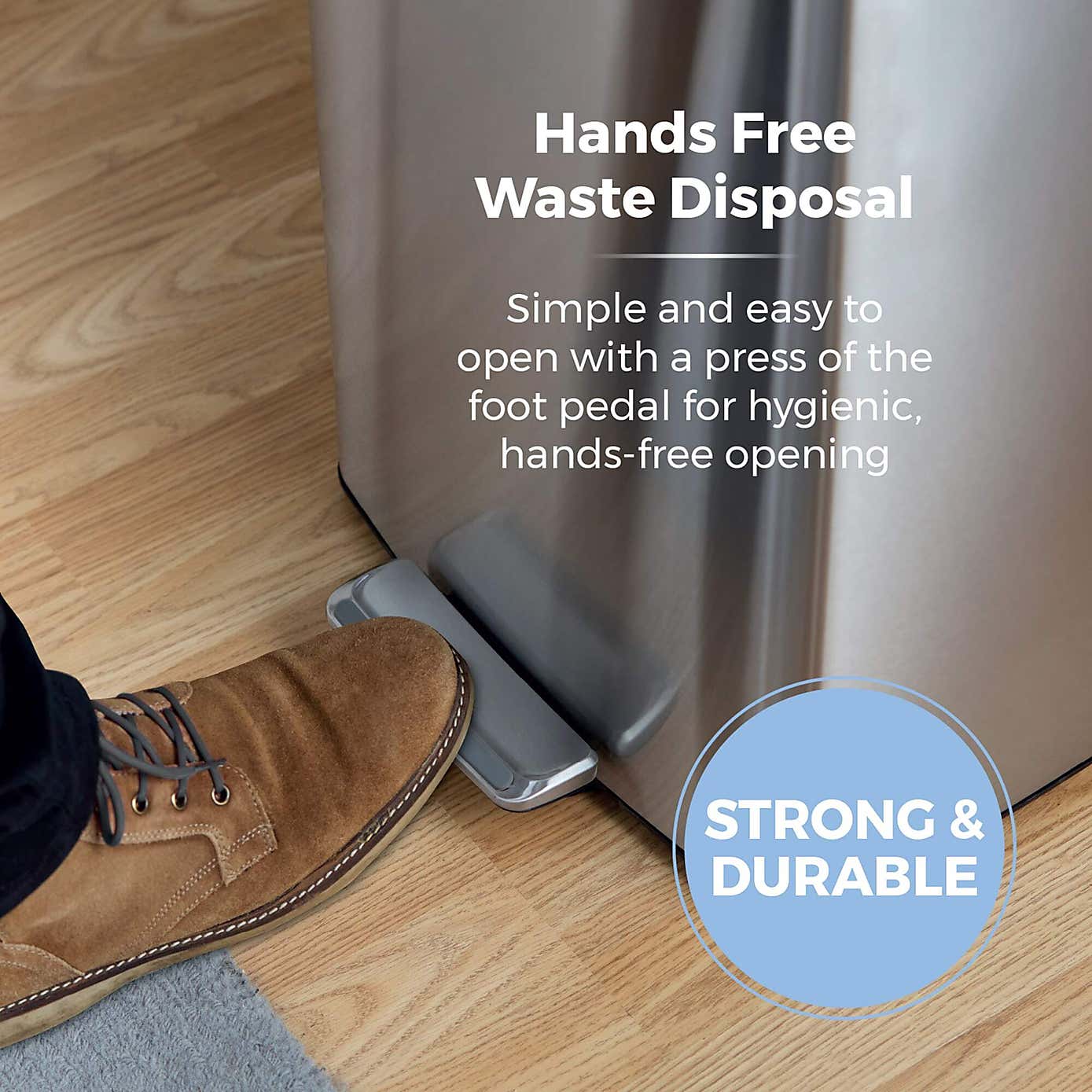 Tower 40L Rectangular Pedal Bin