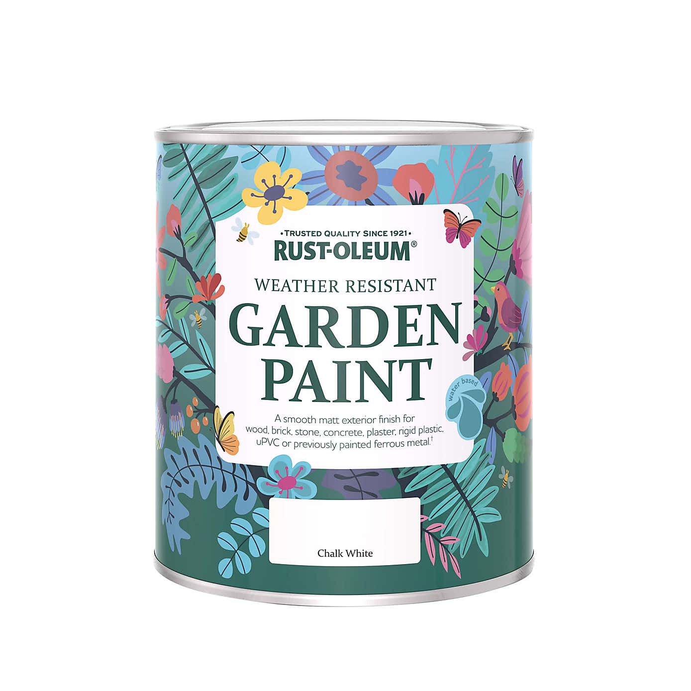 Rust-Oleum Chalk White Matt Emulsion Outdoor Paint