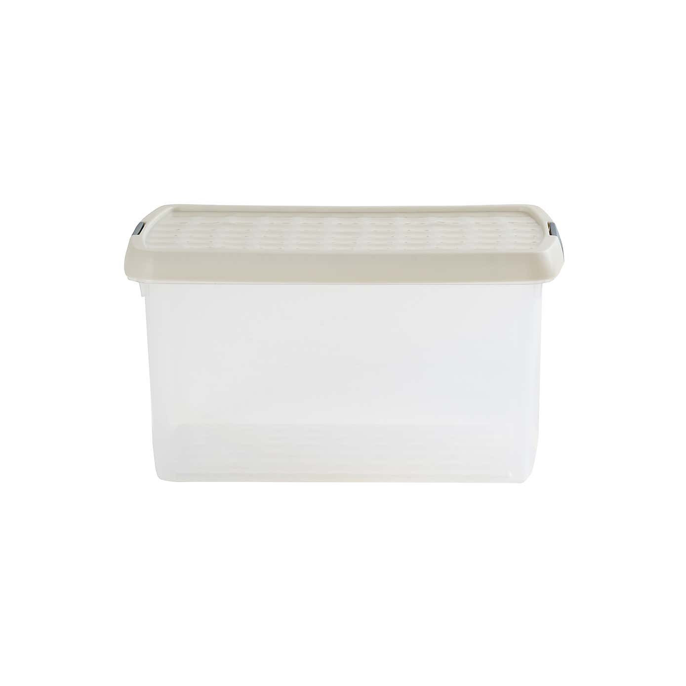 Wham Clip Pack of 4 Rectangle Storage Boxes With Lids