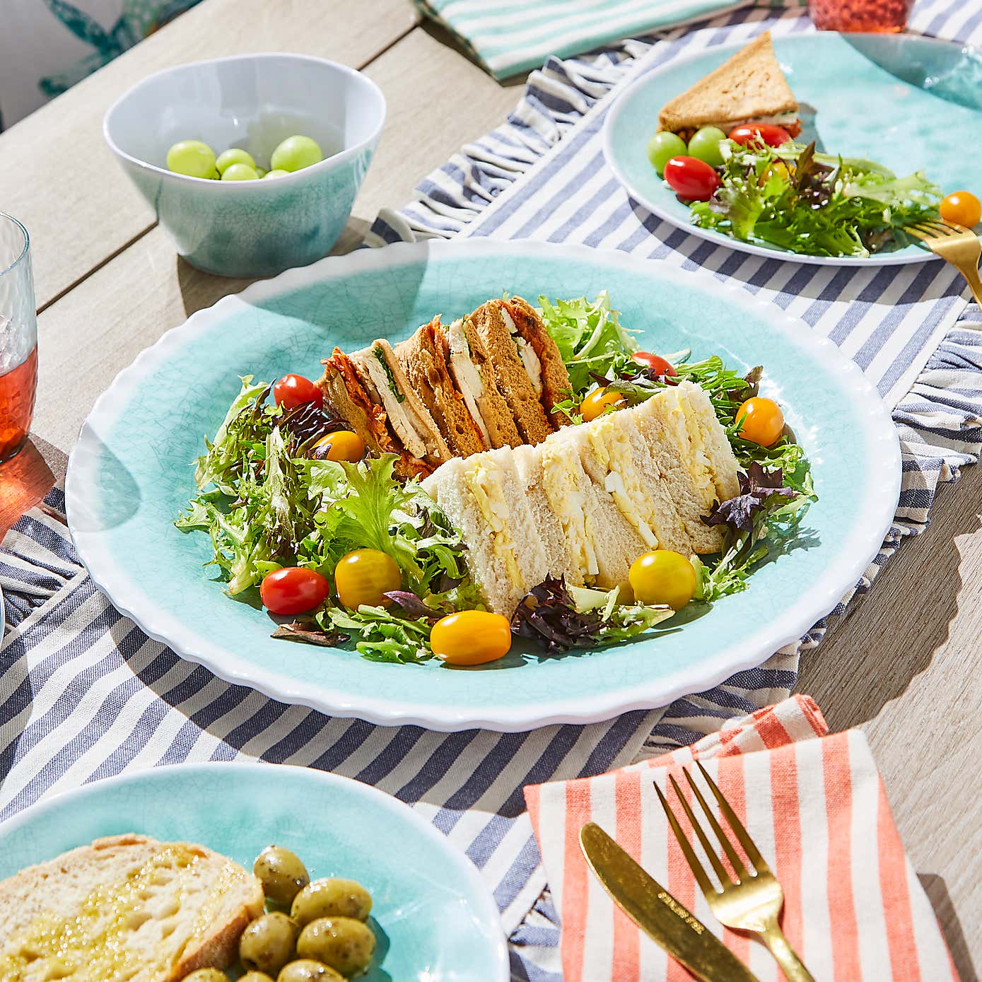 Jade Mist Picnic Large Platter