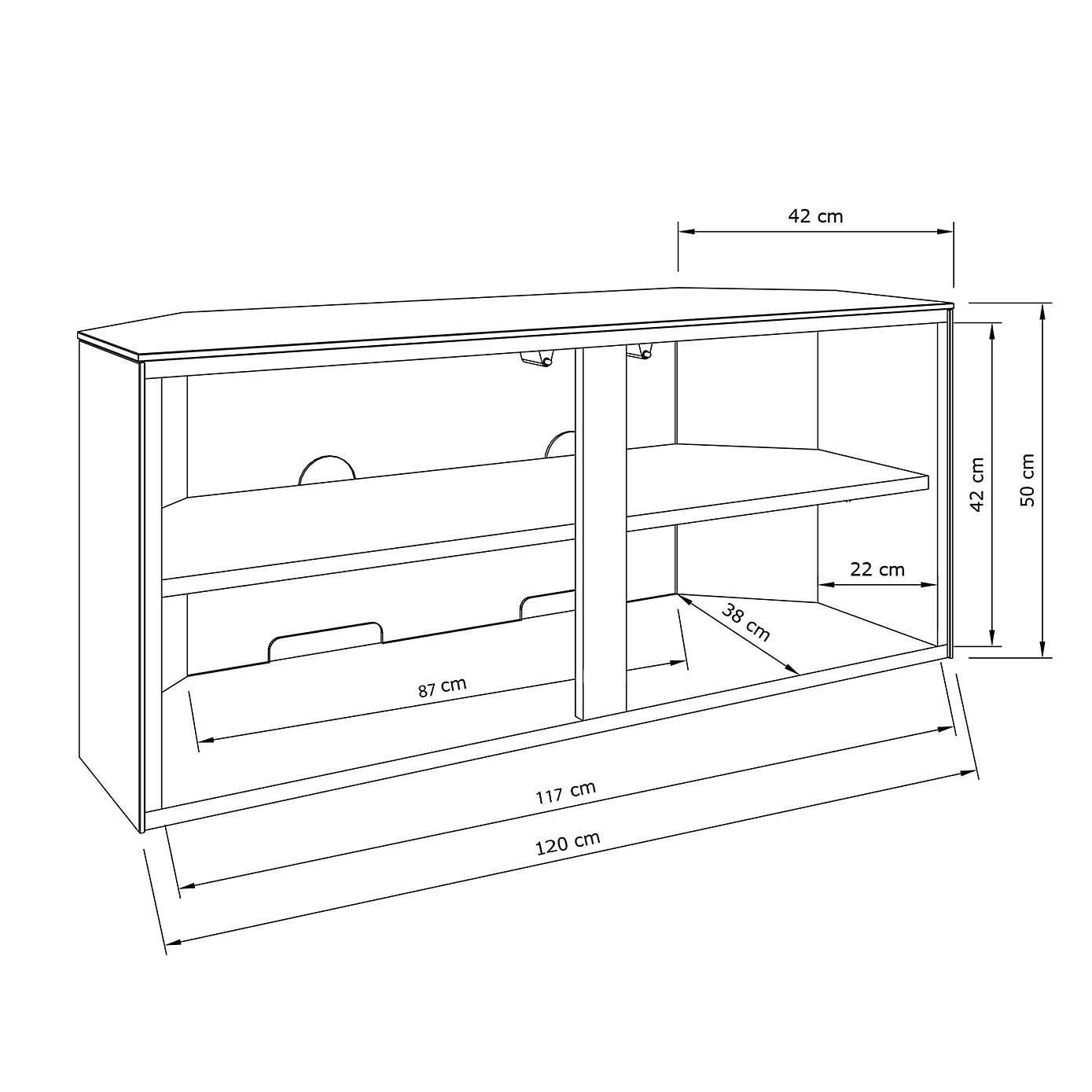 Intel LED Corner TV Unit