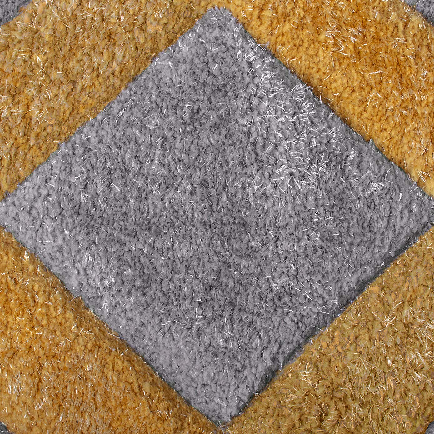 Velvet 3D Geometric Diamonds Rug