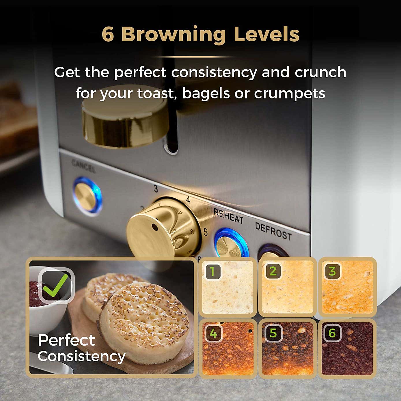 TOWER Cavaletto 2 Slice Toaster