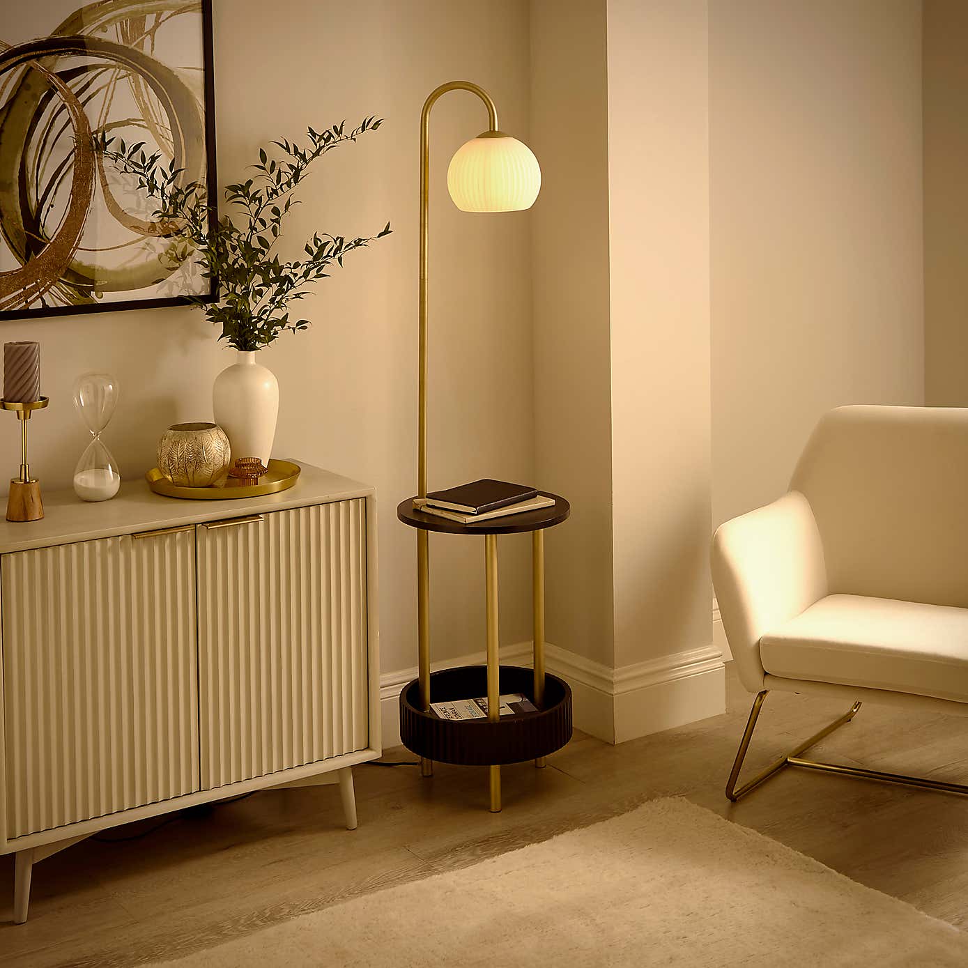 Georgi Shelved Floor Lamp